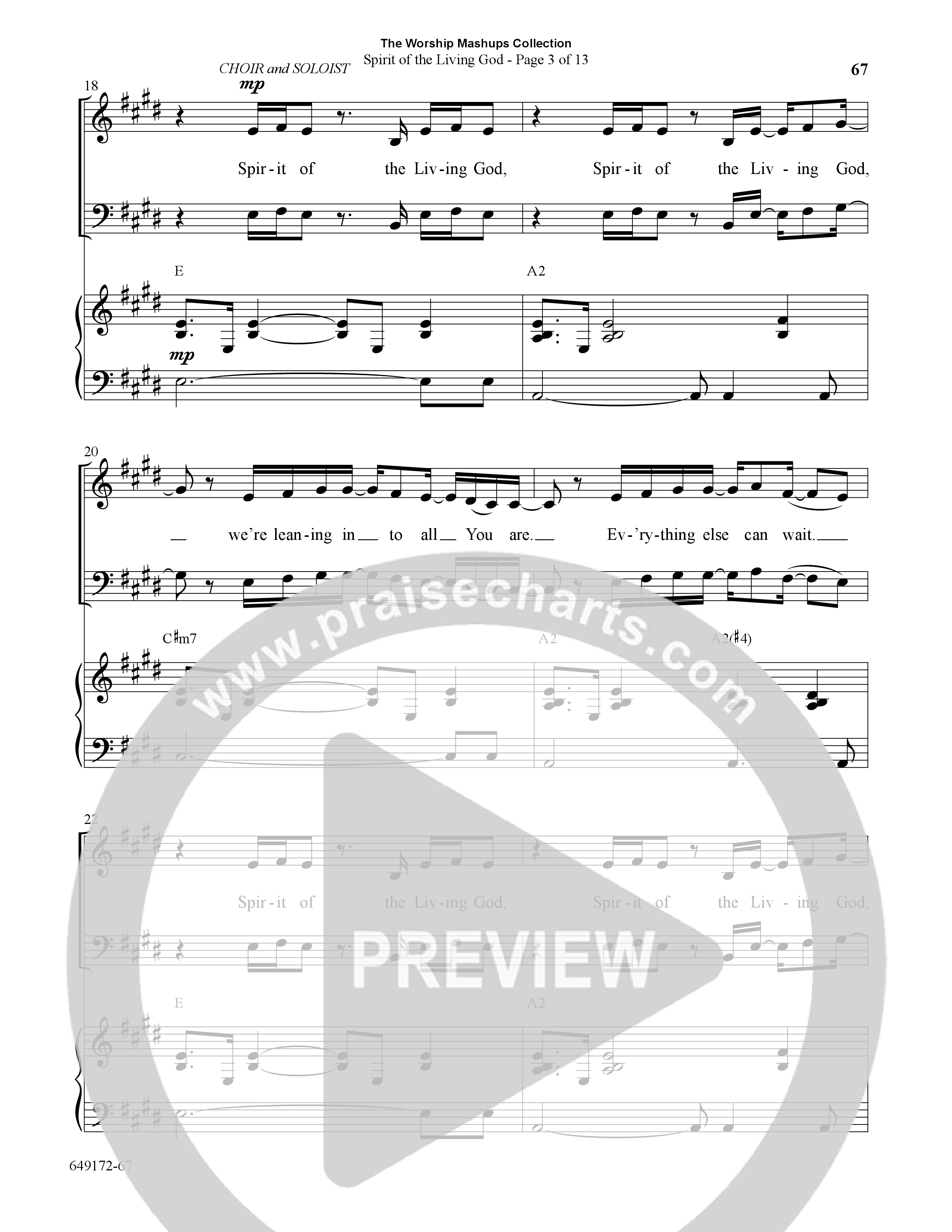 The Worship Mashups Collection (9 Song Choral Collection) Song 7 (Piano SATB) (Word Music Choral / Arr. Cliff Duren)