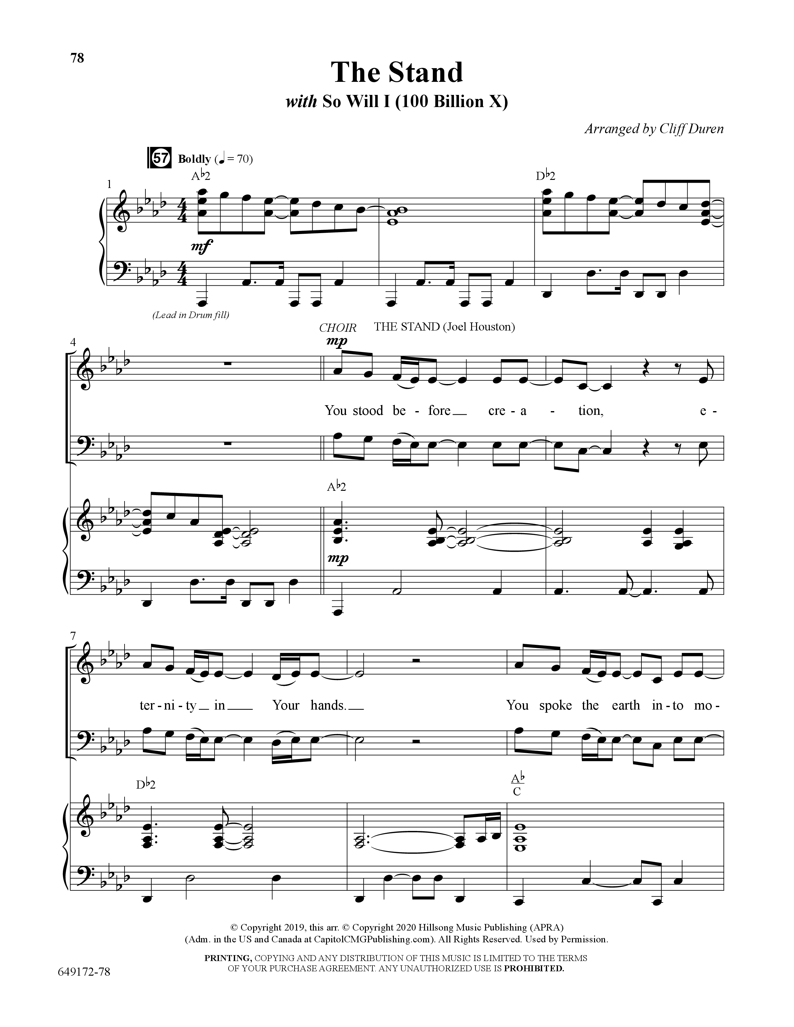 The Worship Mashups Collection (9 Song Choral Collection) Song 8 (Piano SATB) (Word Music Choral / Arr. Cliff Duren)