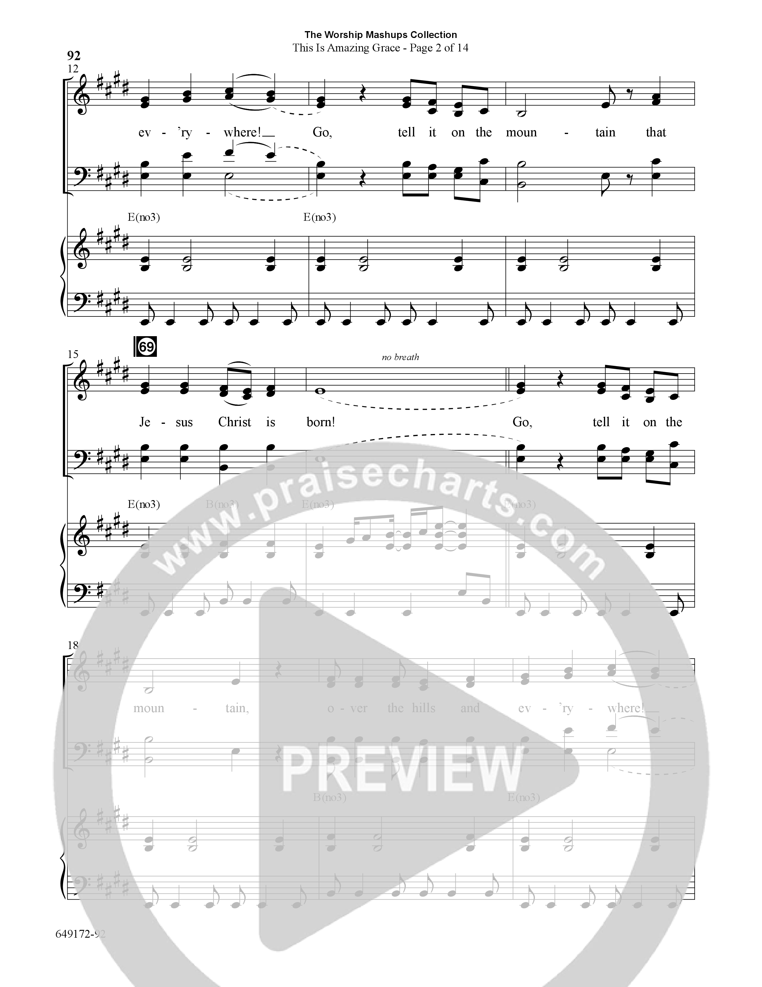 The Worship Mashups Collection (9 Song Choral Collection) Song 9 (Piano SATB) (Word Music Choral / Arr. Cliff Duren)