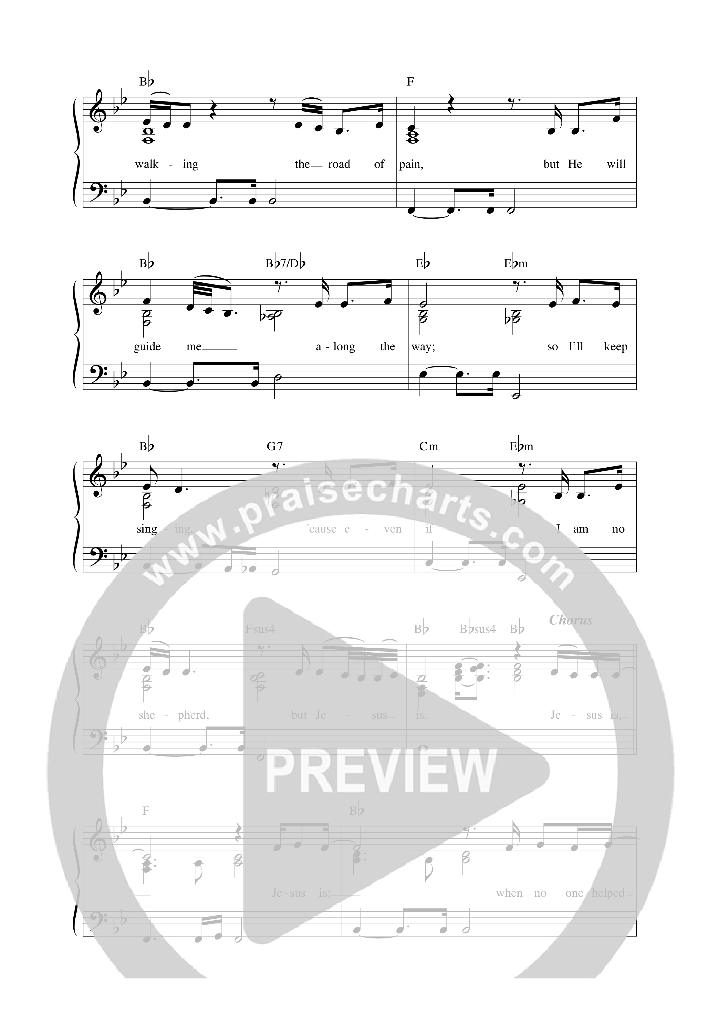 Jesus Is Lead Sheet Melody (Anchor Hymns / Travis Ryan / Chaunda Jefferson)