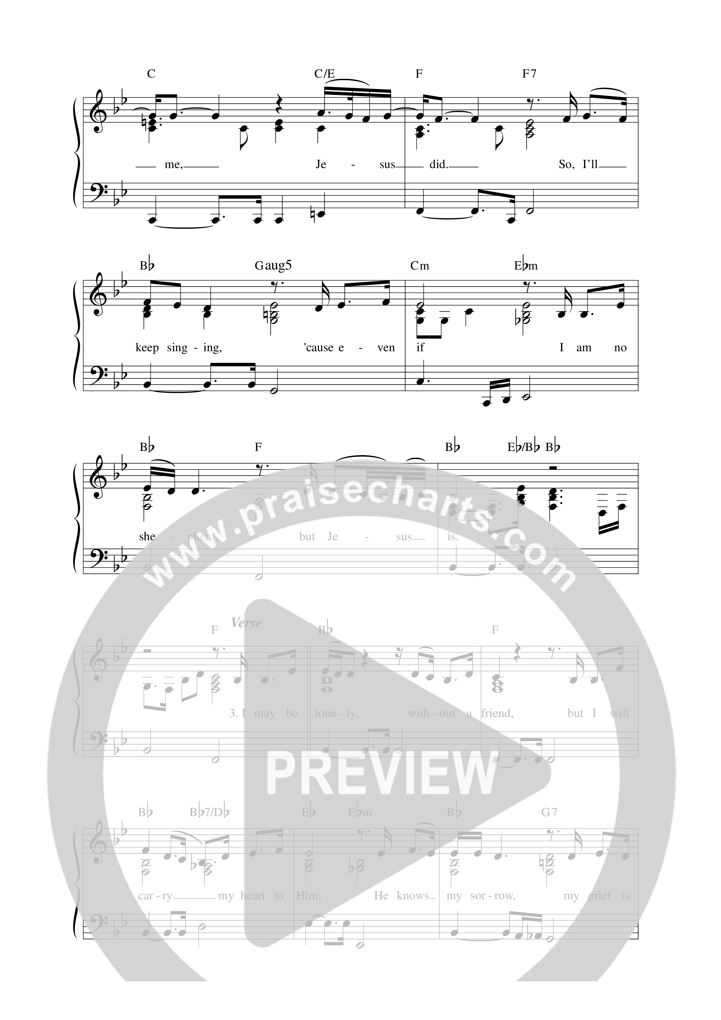 Jesus Is Lead Sheet Melody (Anchor Hymns / Travis Ryan / Chaunda Jefferson)