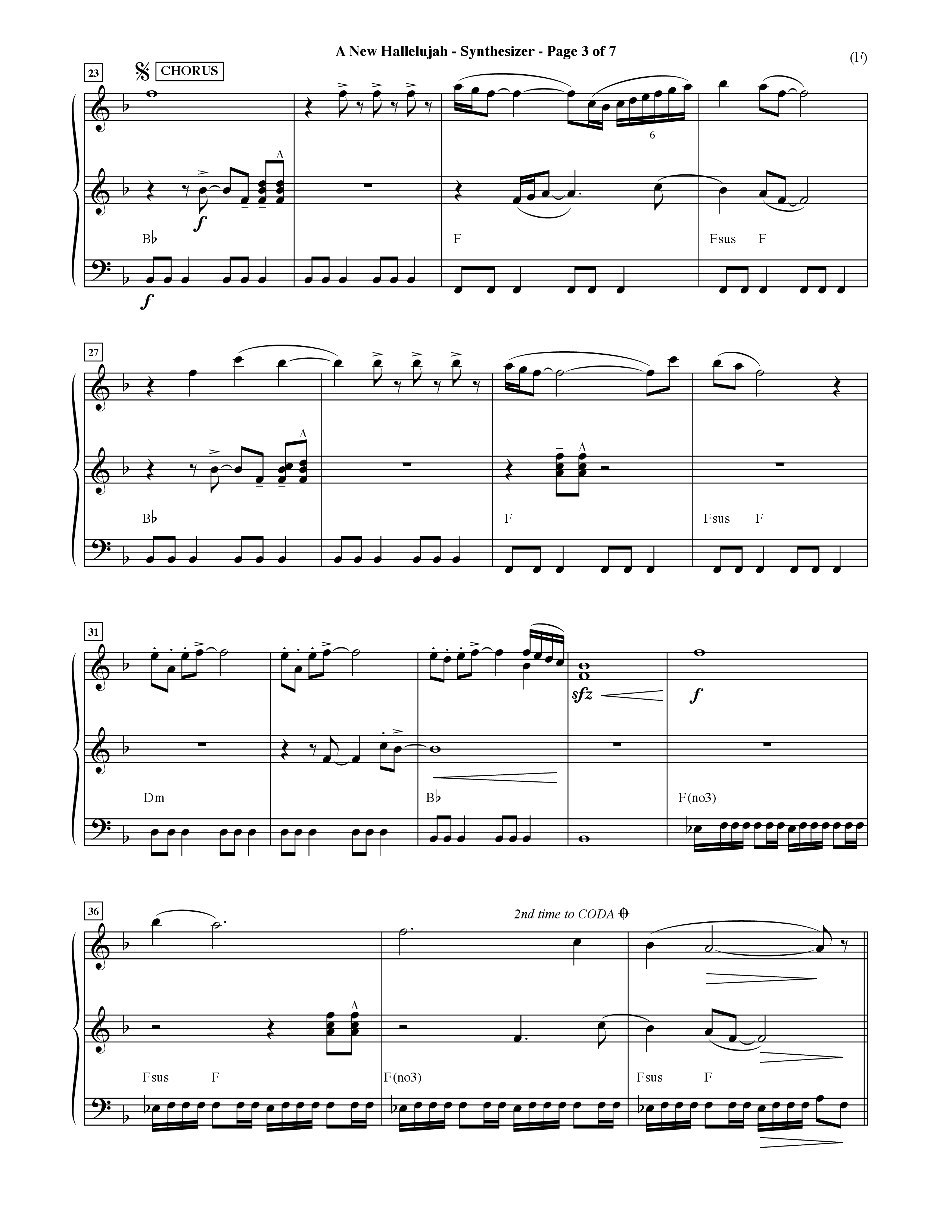 A New Hallelujah (Choral Anthem SATB) Synth (Word Music Choral / Arr. David Shipps)