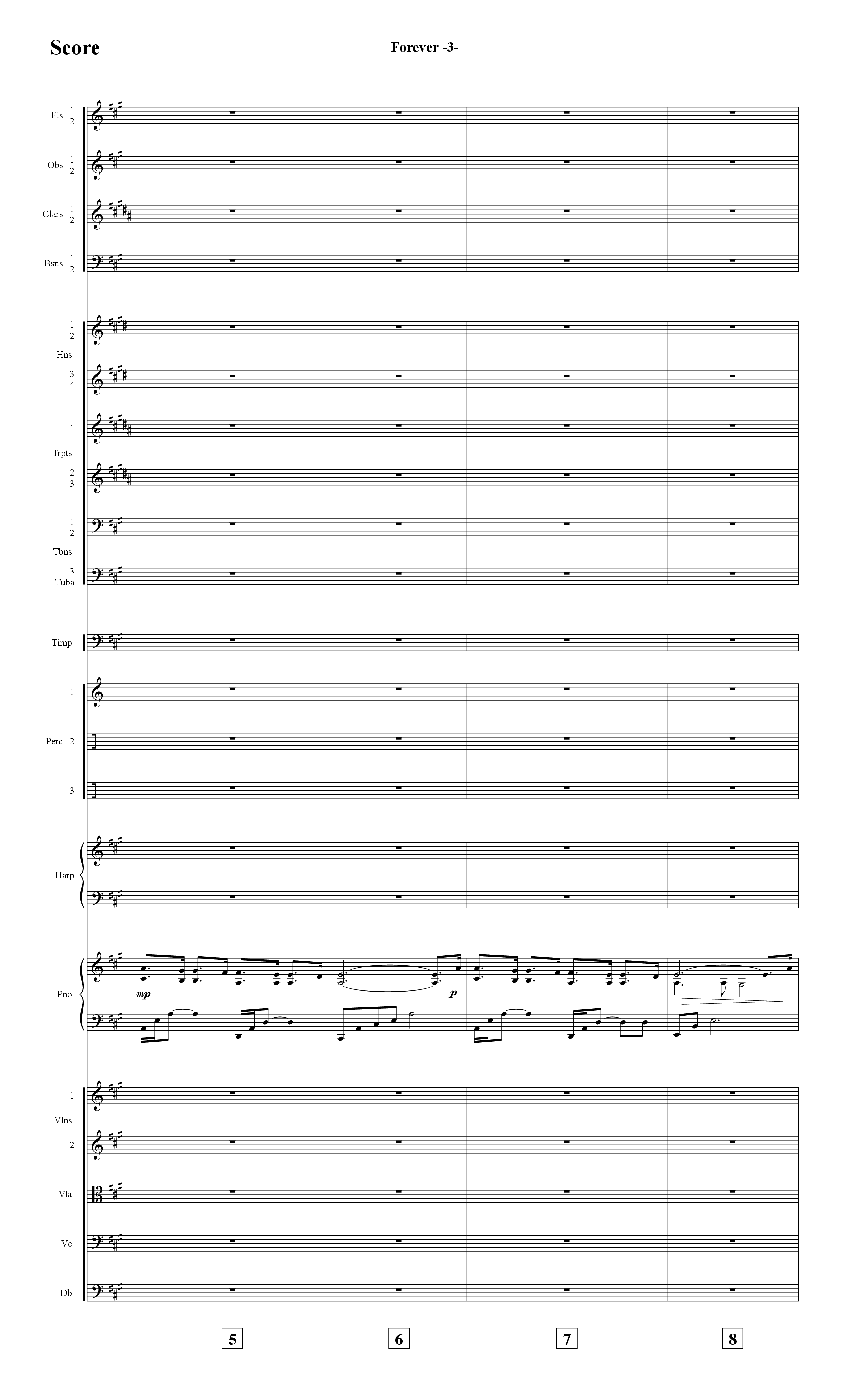 Forever (Instrumental) Orchestration (Word Music / Arr. David Hamilton)