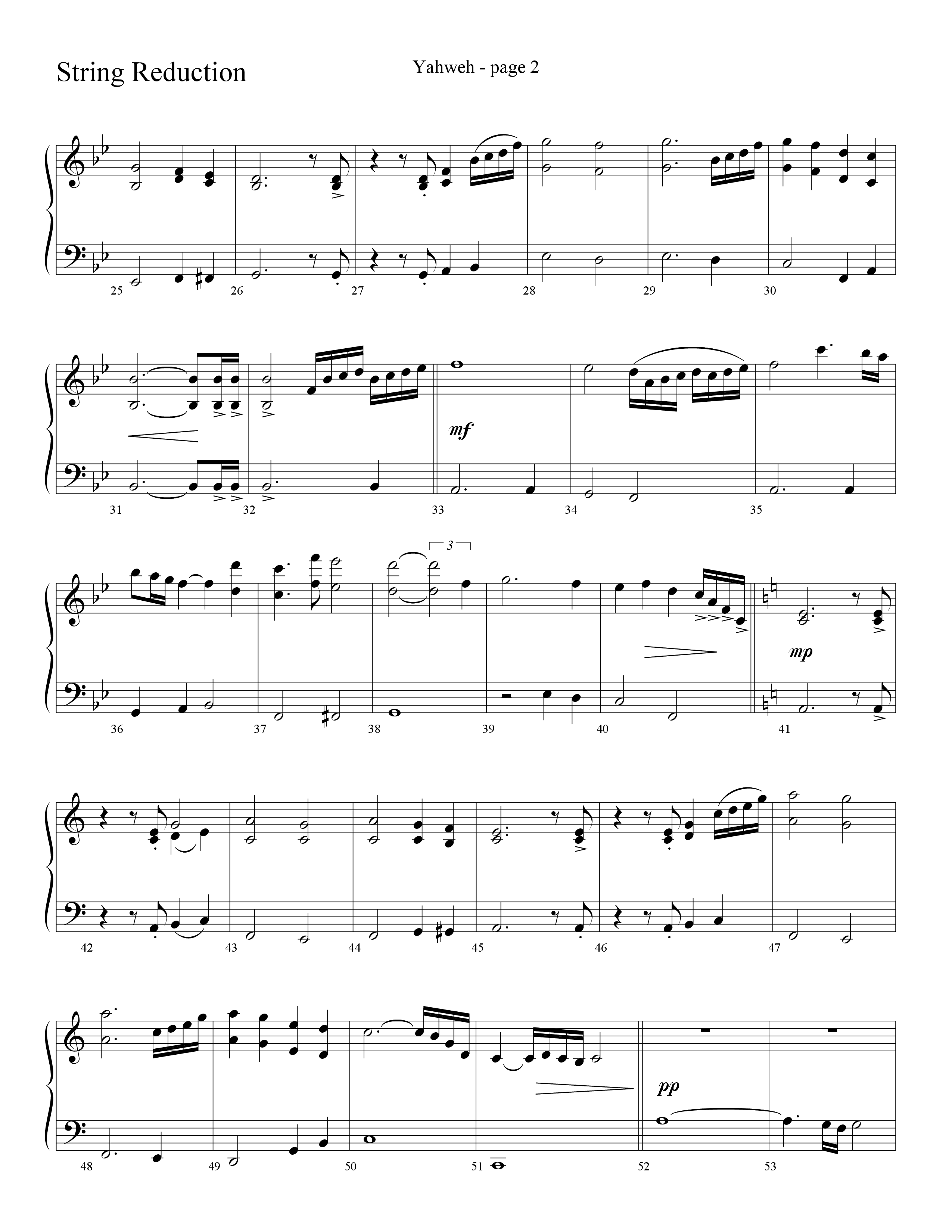 Yahweh (Choral Anthem SATB) String Reduction (Word Music Choral / Arr. Lari Goss)