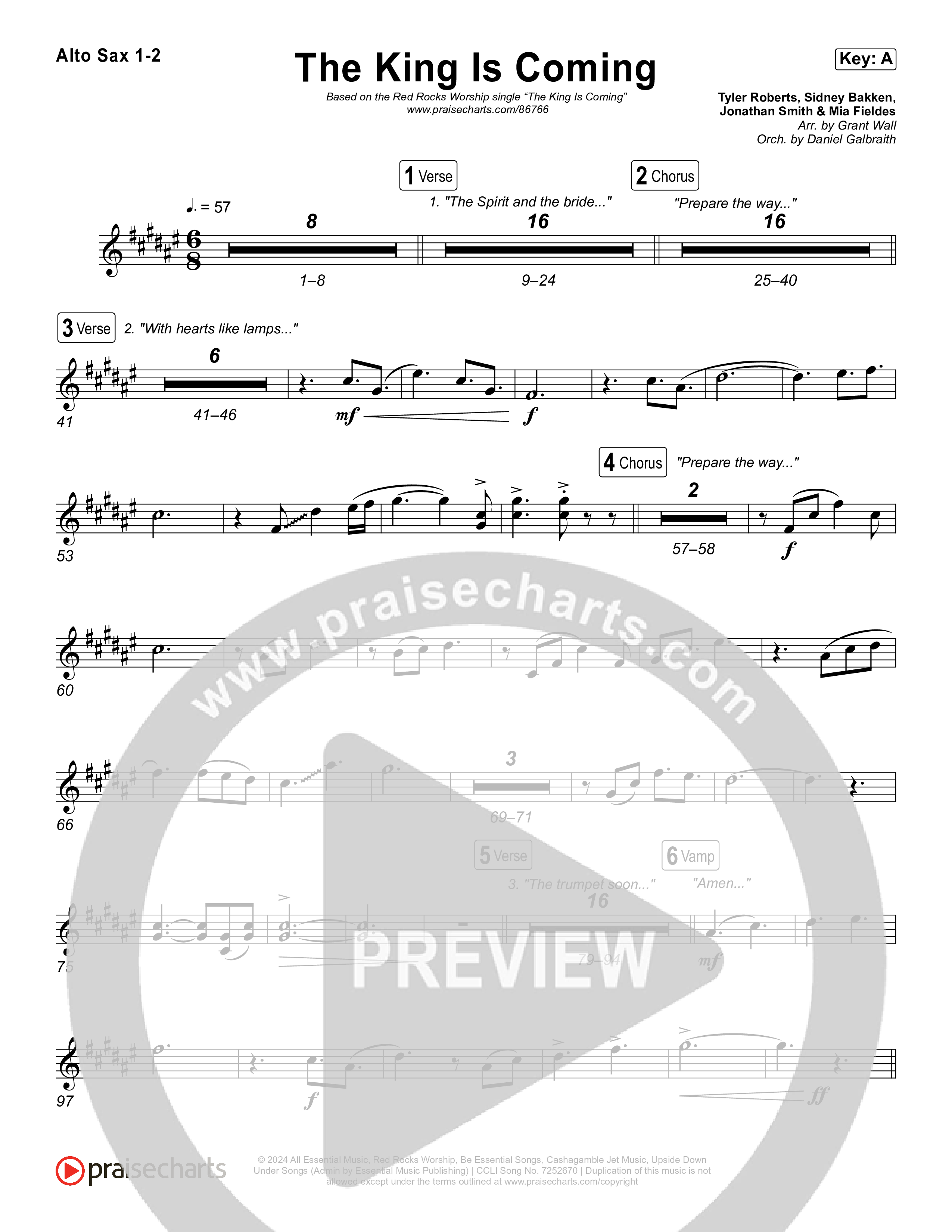 The King Is Coming (Live) Sax Pack (Red Rocks Worship)