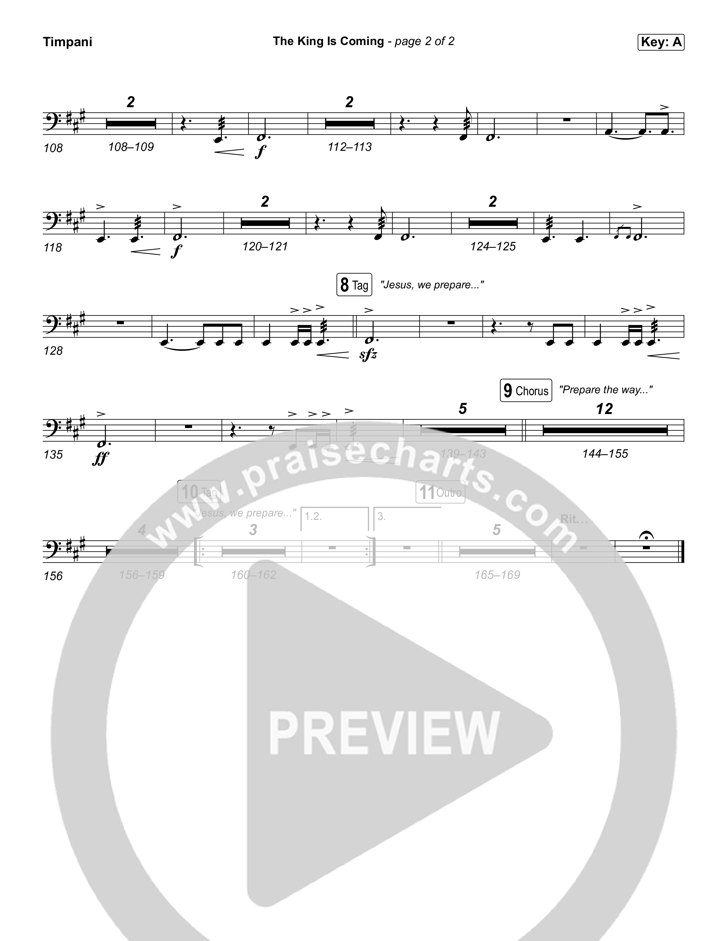 The King Is Coming (Live) Timpani (Red Rocks Worship)