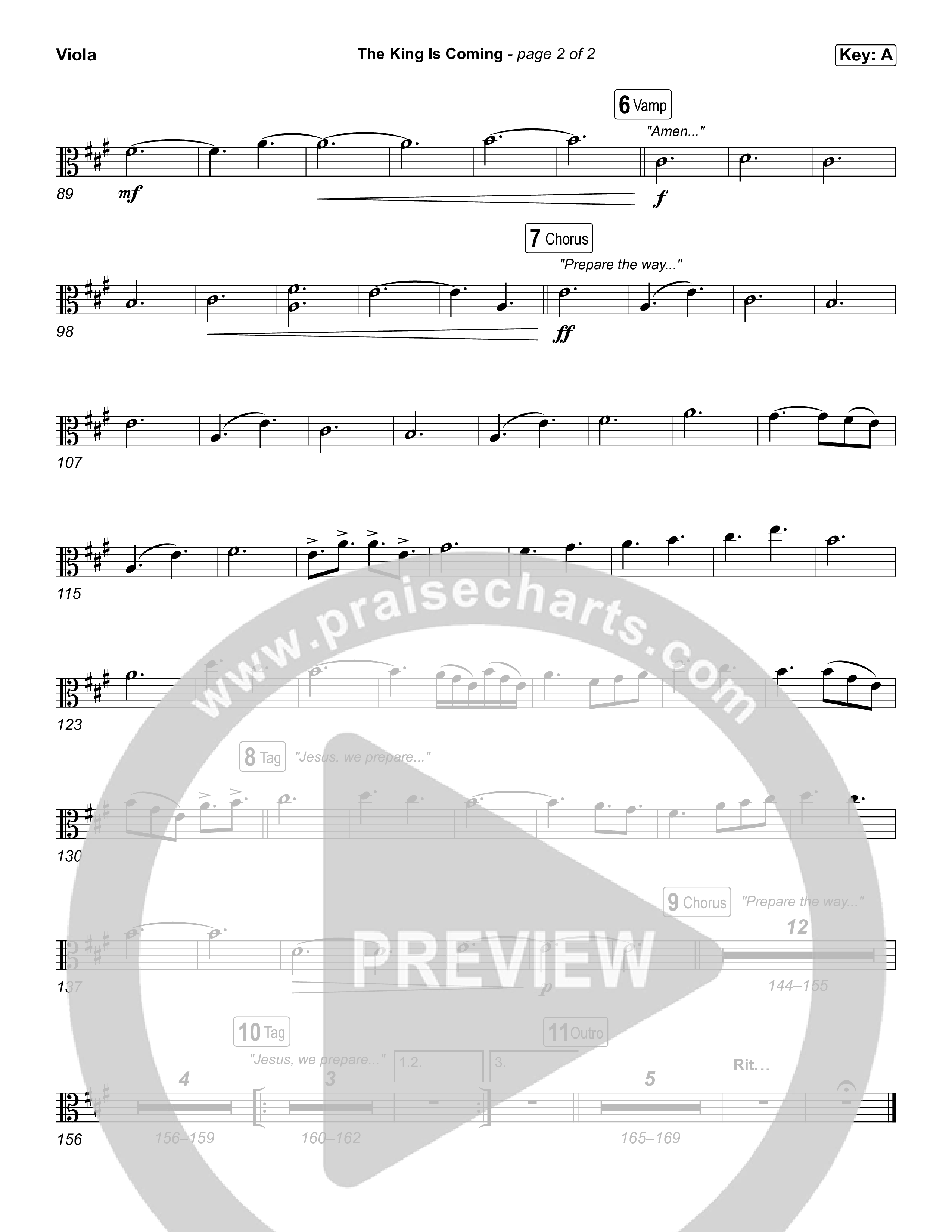 The King Is Coming (Live) Viola (Red Rocks Worship)