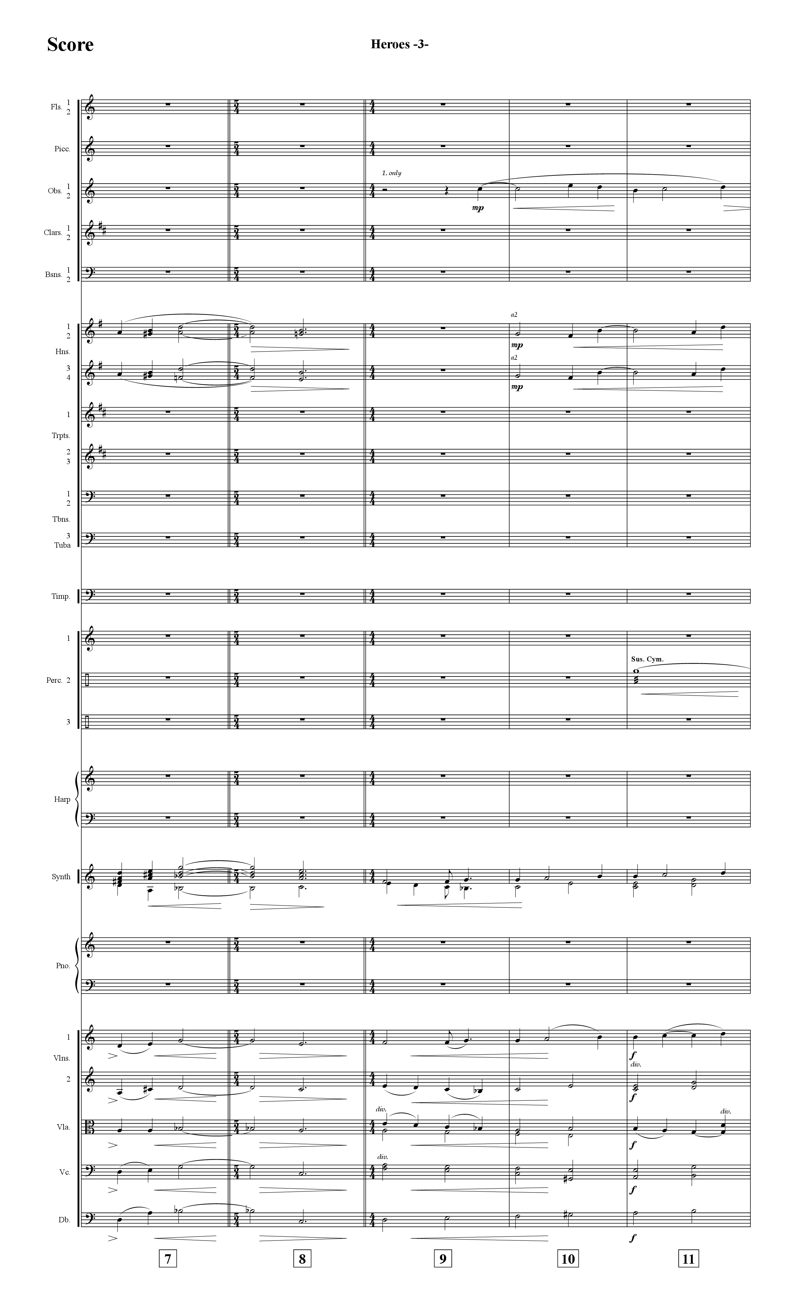 Heroes (Instrumental) Orchestration (Word Music / Arr. David Hamilton)