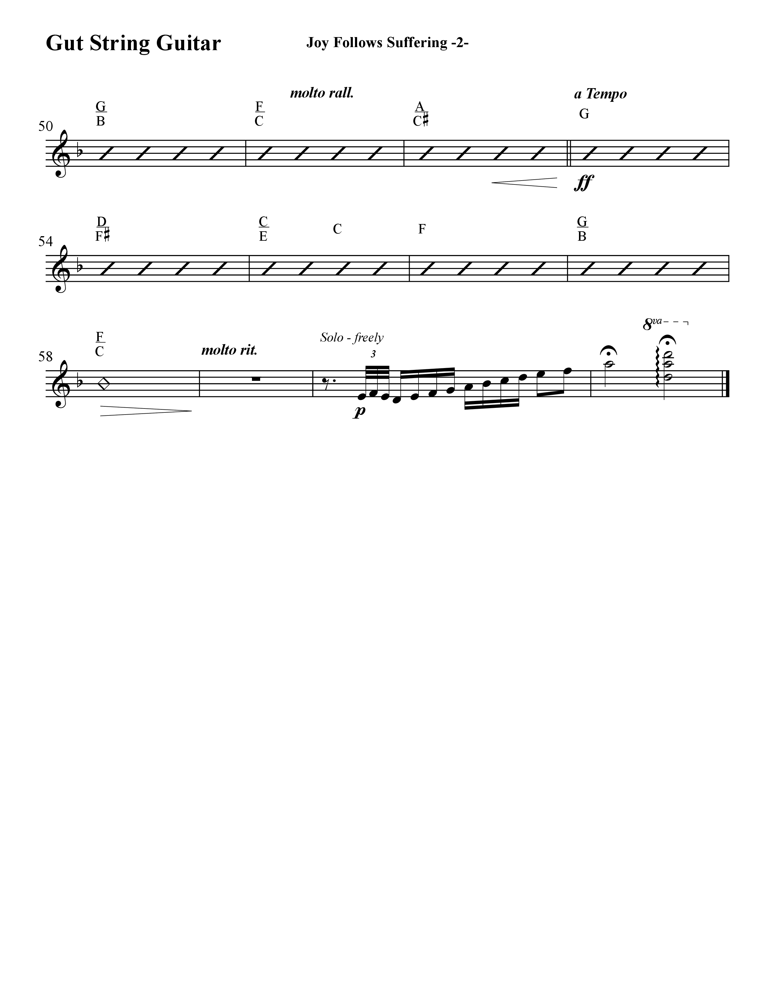 Joy Follows Suffering (Instrumental) Guitar (Word Music / Arr. David Hamilton)