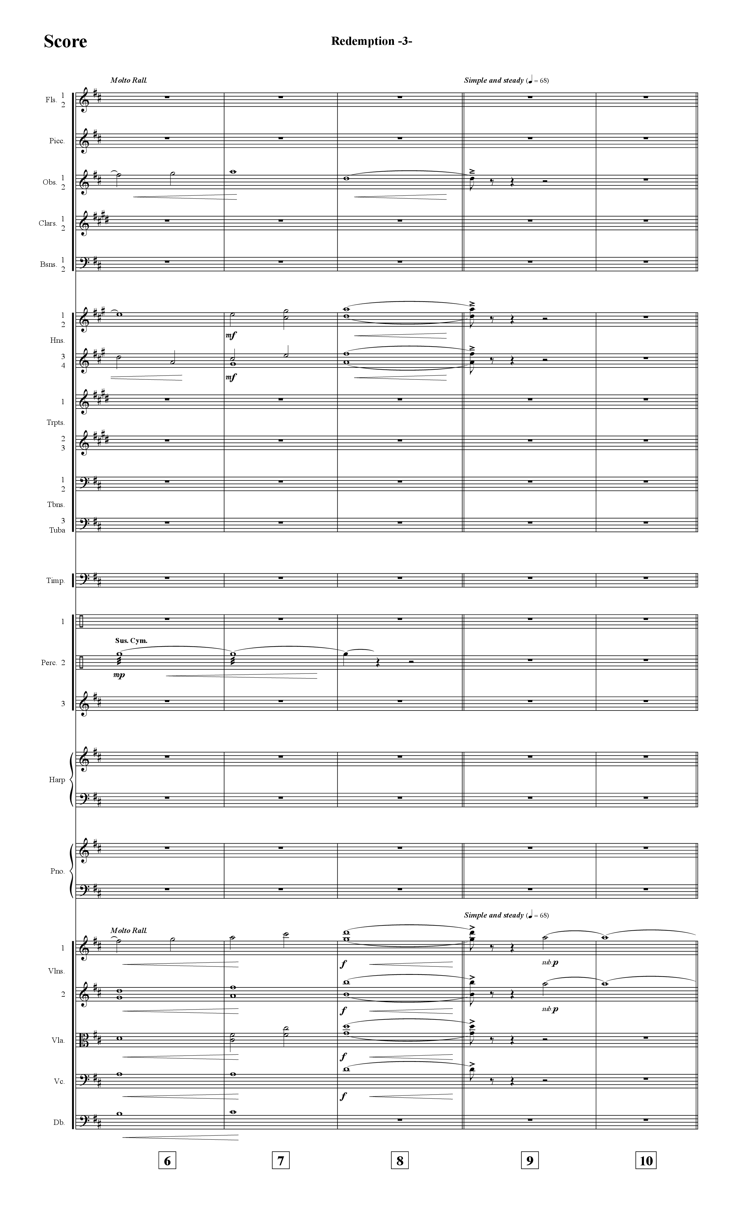 Redemption (Instrumental) Orchestration (Word Music / Arr. David Hamilton)