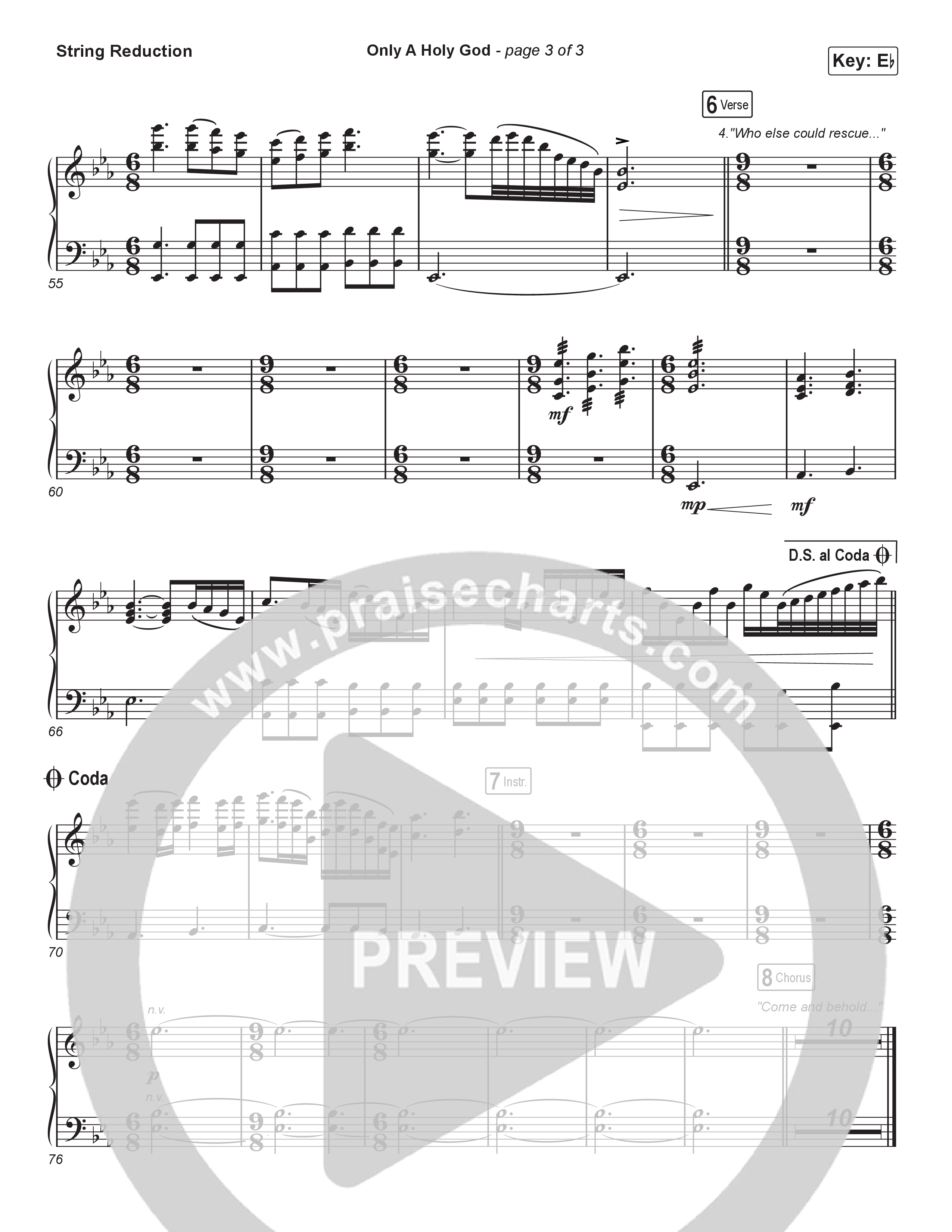 Only A Holy God (Sing It Now) String Reduction (CityAlight / Arr. Luke Gambill)