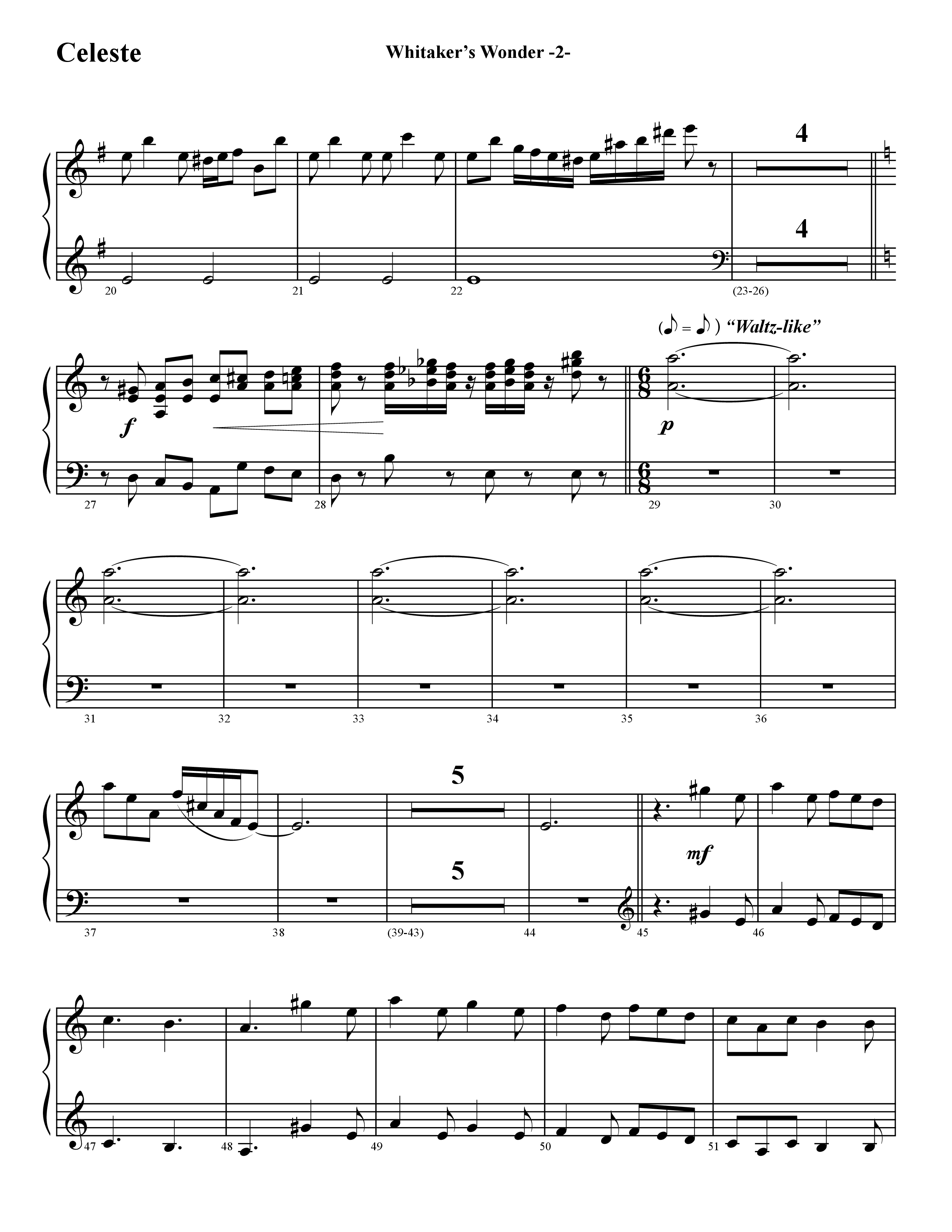 Whitaker's Wonder (Instrumental) Keys (Word Music / Arr. David Hamilton)