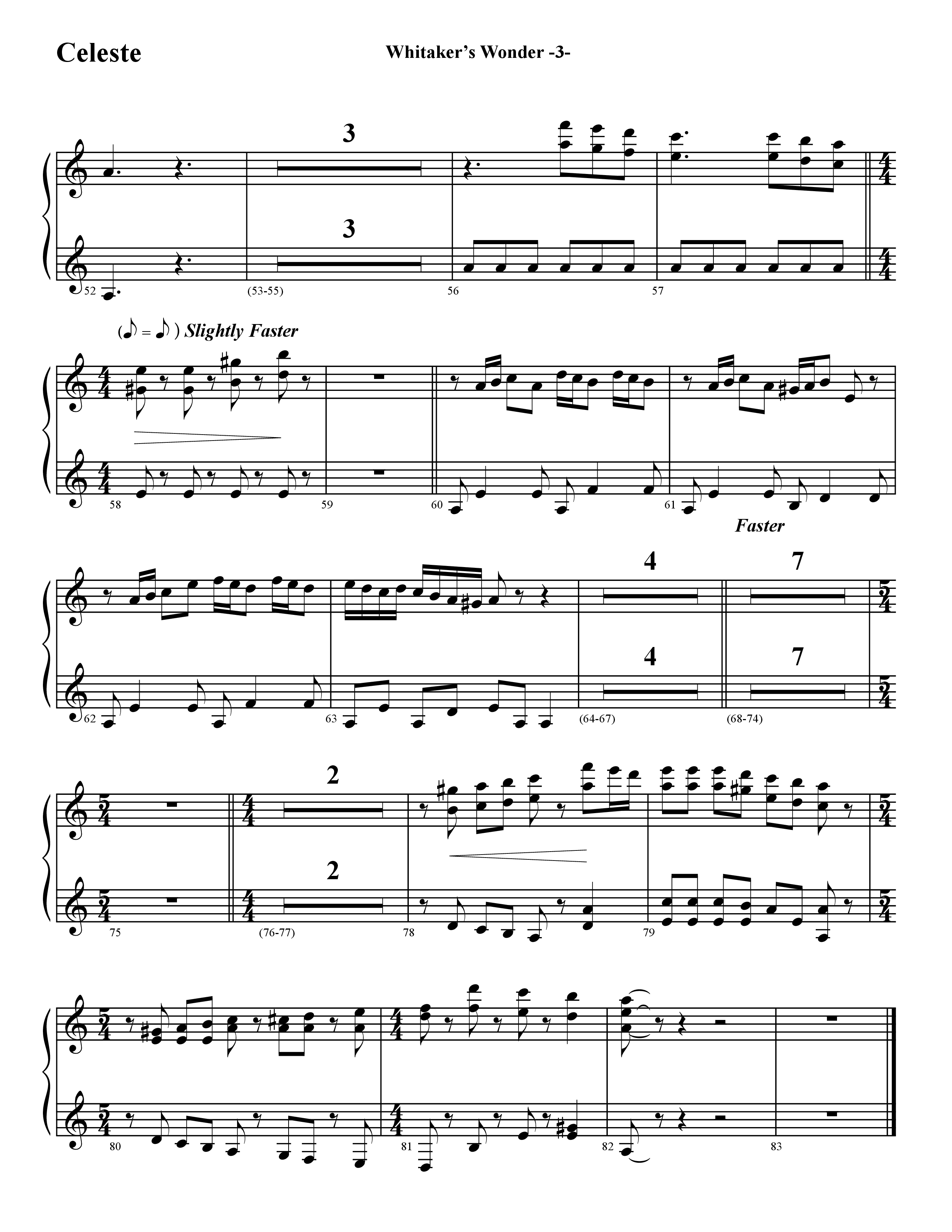 Whitaker's Wonder (Instrumental) Keys (Word Music / Arr. David Hamilton)