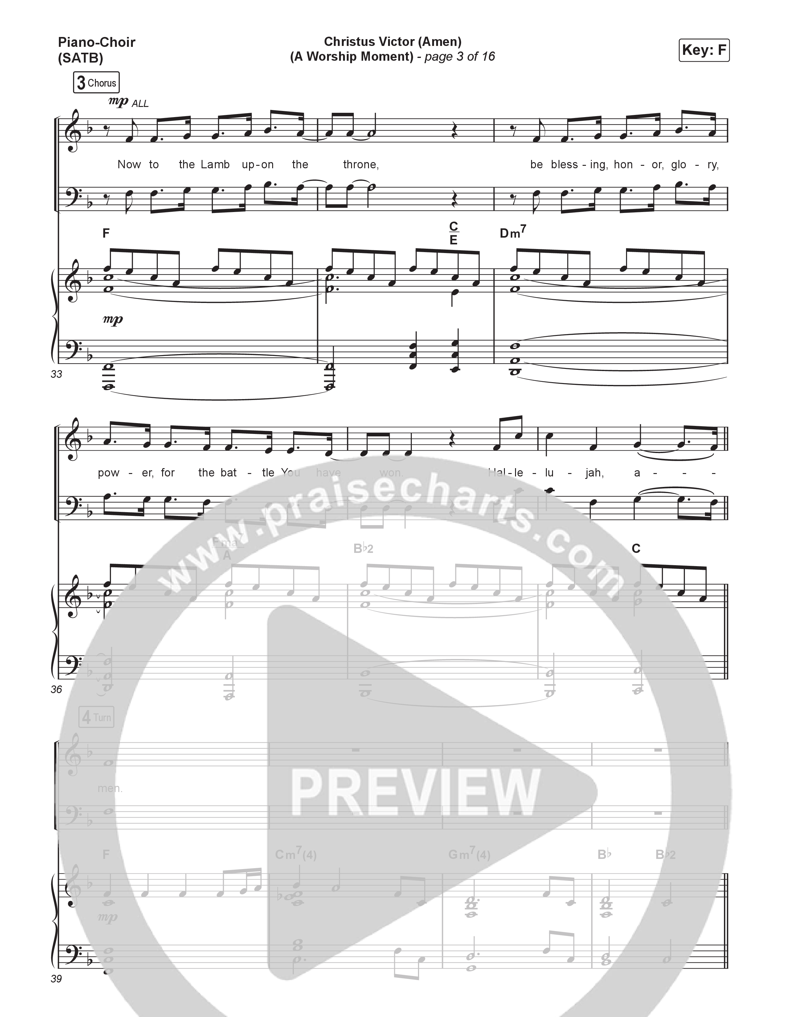 Christus Victor: Hymns of the Gettys (Vol. 1) (8 Song Choral Collection) Song 8 (Piano SATB) (Travis Cottrell)