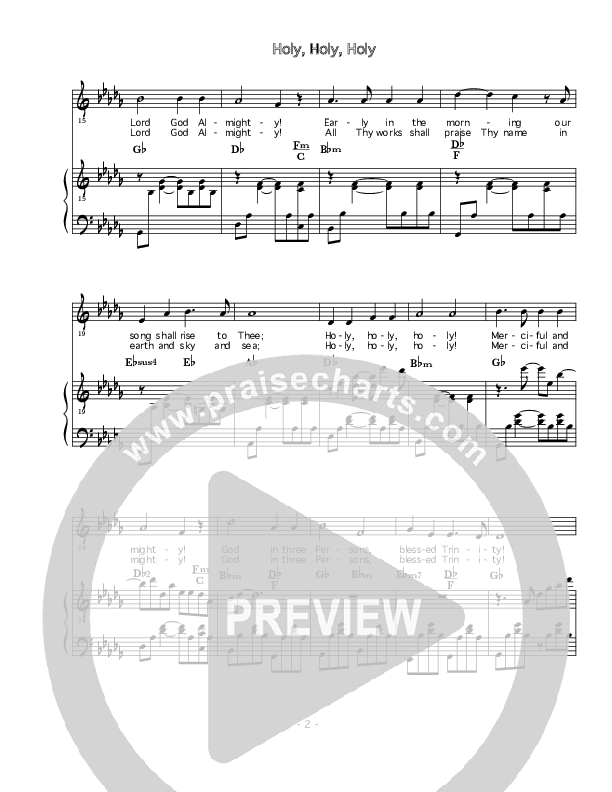 Holy Holy Holy Lead & Piano (Kristina)