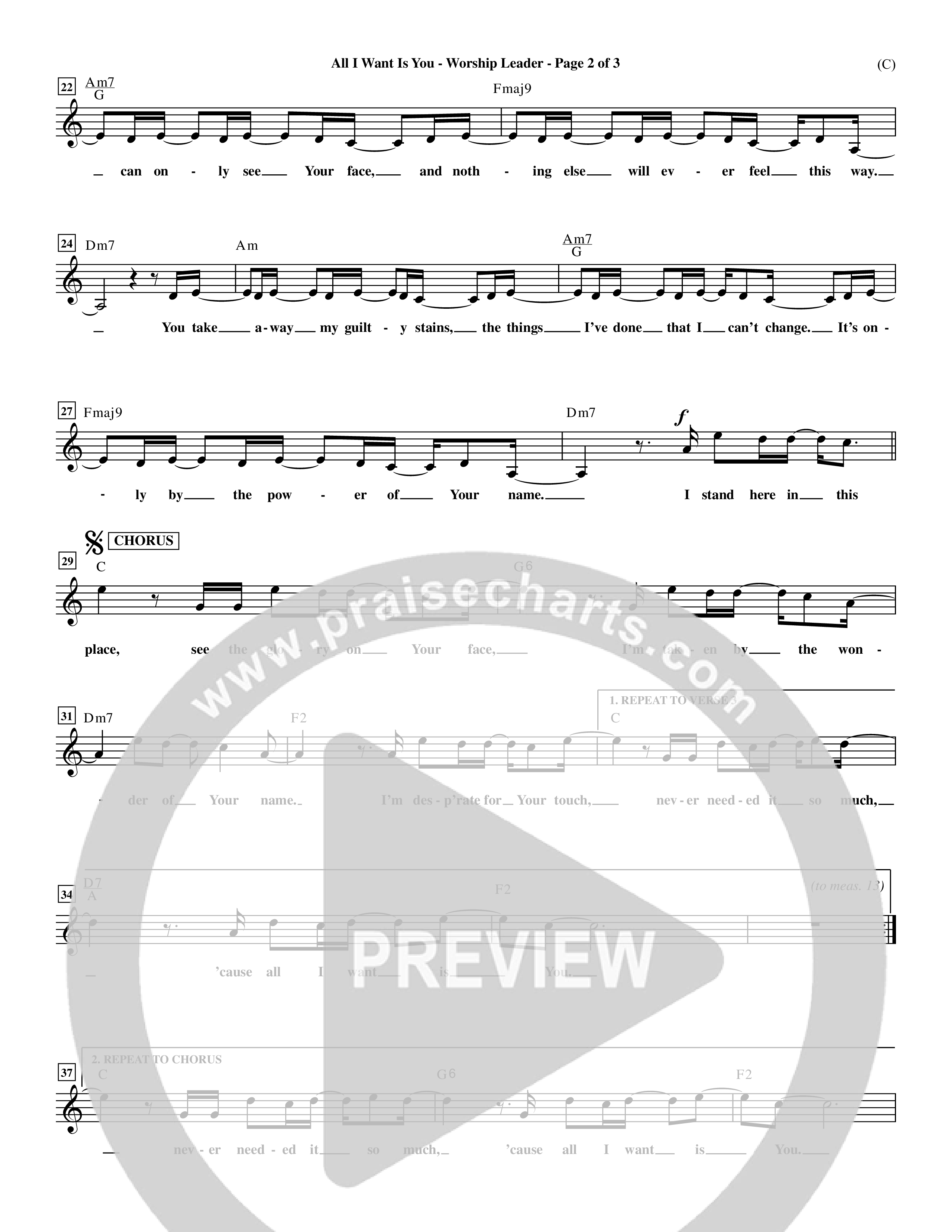 All I Want Is You (Choral Anthem SATB) Rhythm Pack (Word Music Choral / Orch. Michael Lawrence)