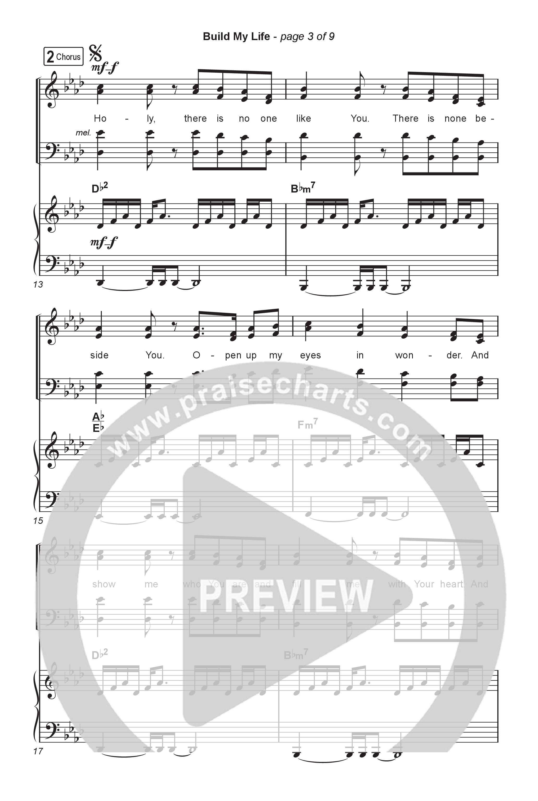 Build My Life (Choral Anthem SATB) Octavo (SATB & Pno) (Pat Barrett / Arr. Luke Gambill)