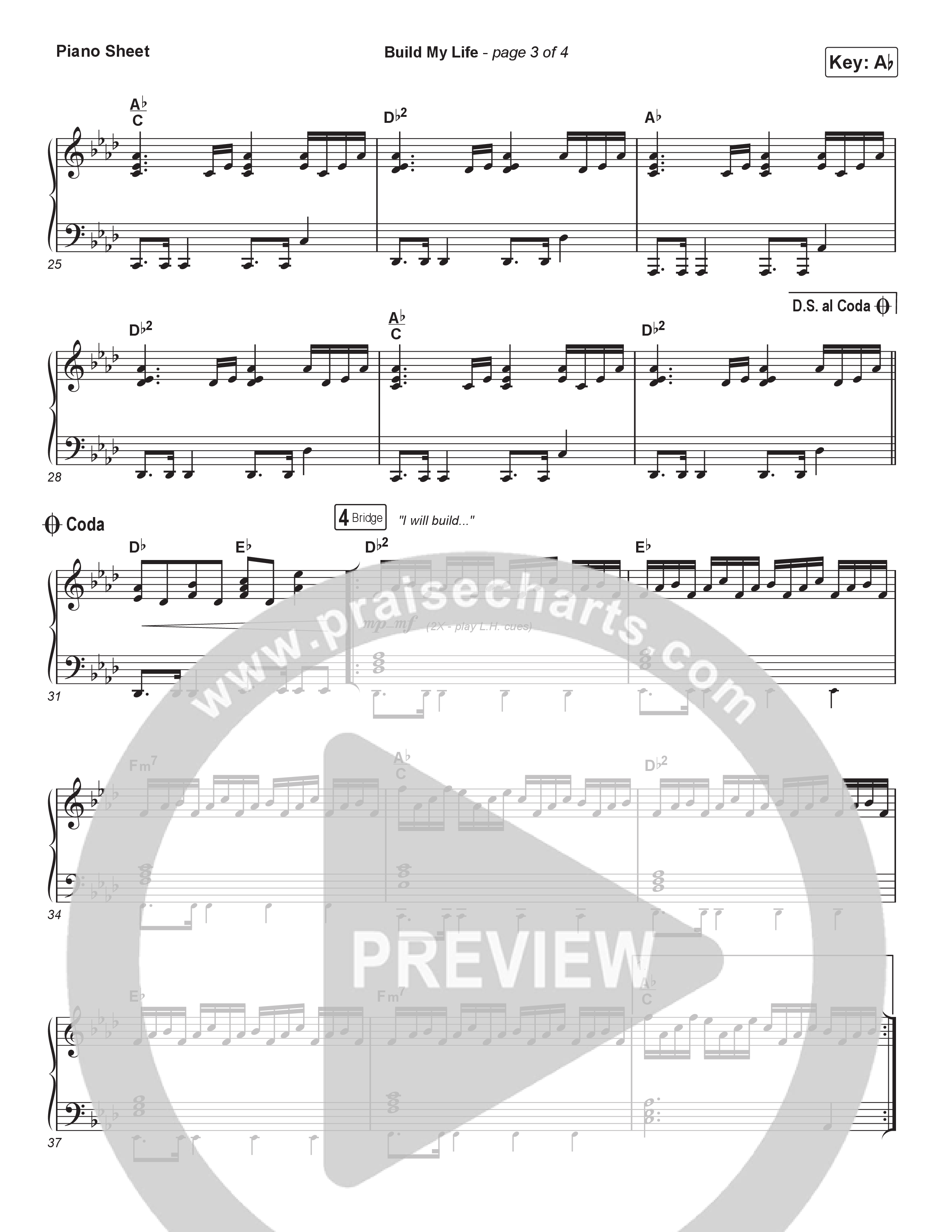 Build My Life (Choral Anthem SATB) Piano Sheet (Pat Barrett / Arr. Luke Gambill)