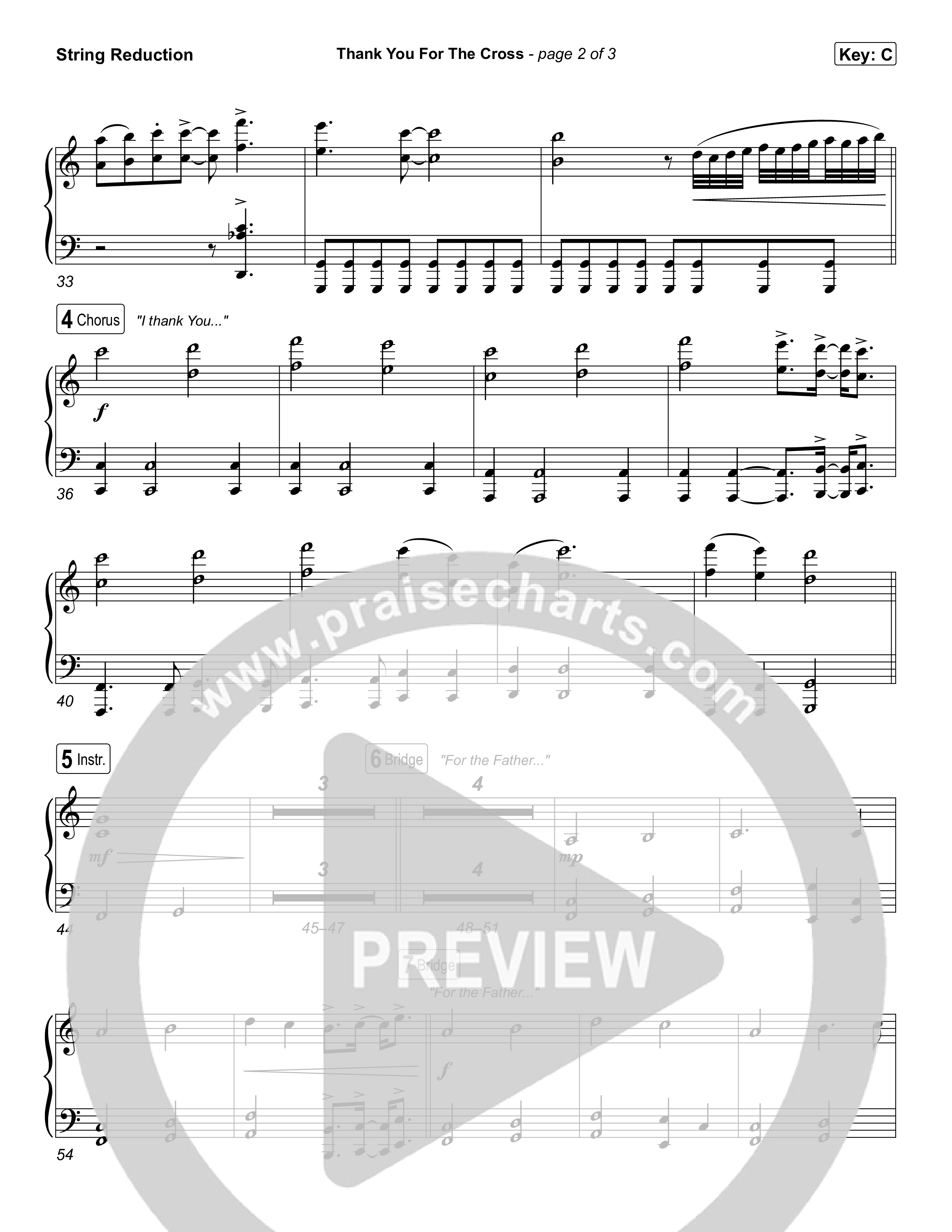 Thank You For The Cross String Reduction (Tauren Wells)