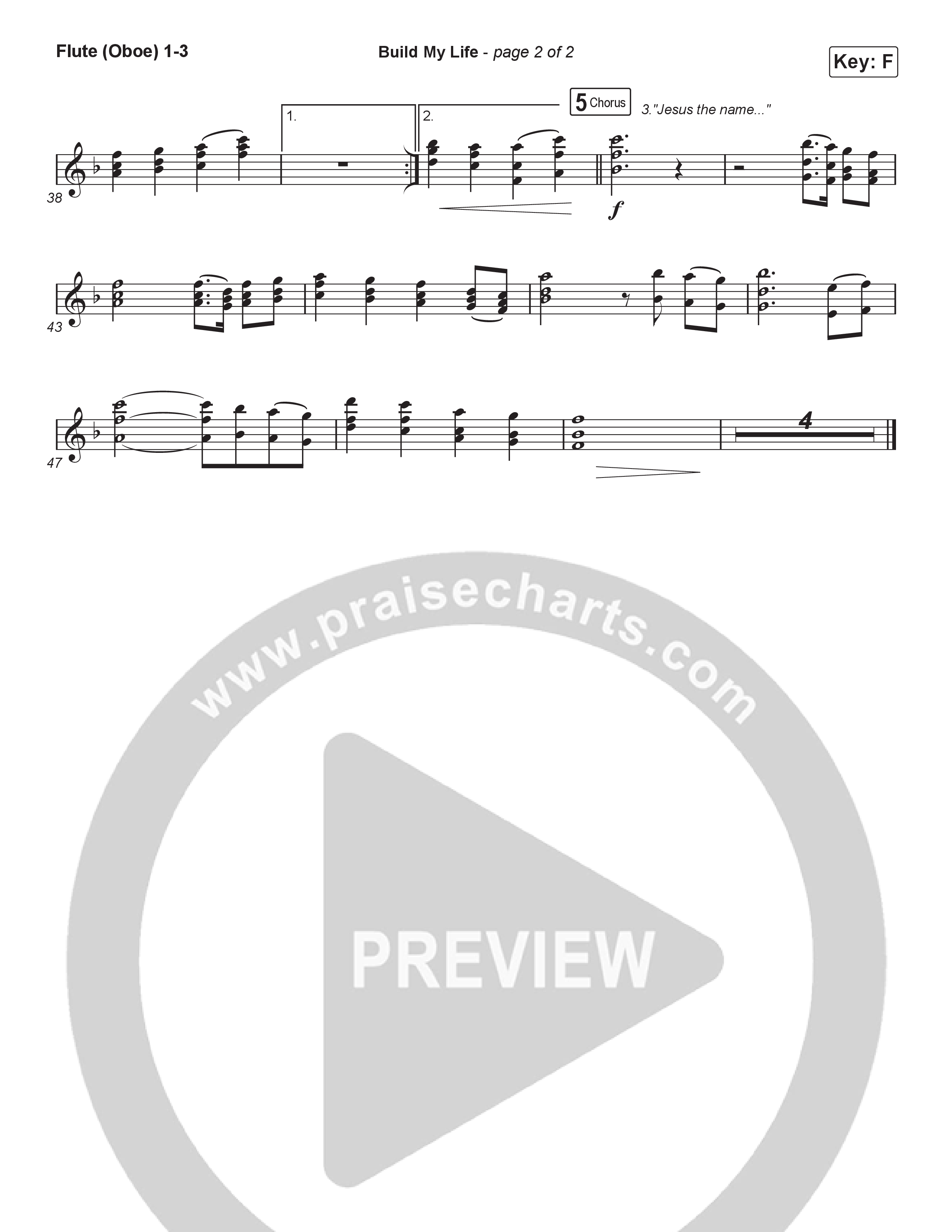 Build My Life (Sing It Now) Flute/Oboe 1/2/3 (Pat Barrett / Arr. Luke Gambill)