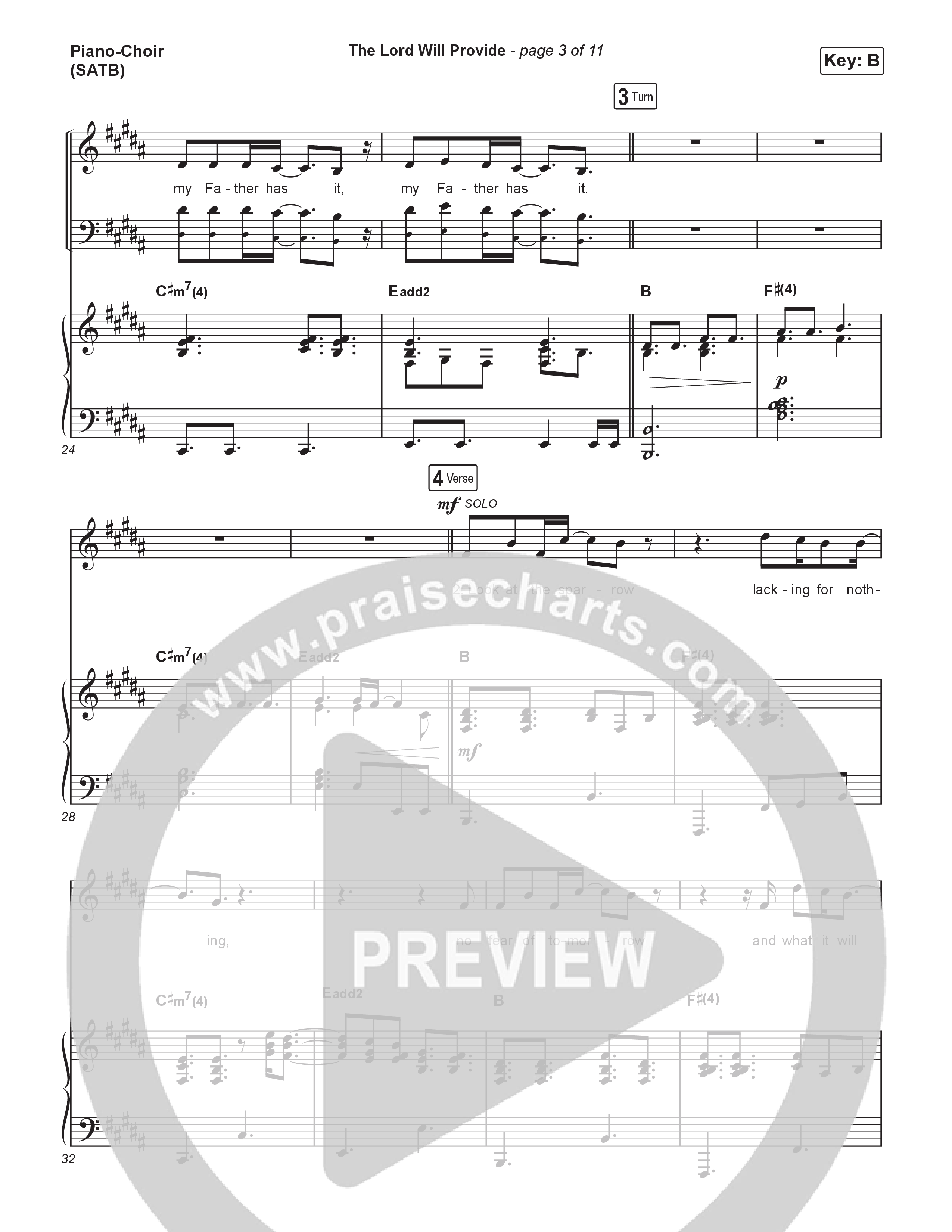 The Lord Will Provide (Choral Anthem SATB) Piano/Vocal (SATB) (Passion / Landon Wolfe / Arr. Luke Gambill)