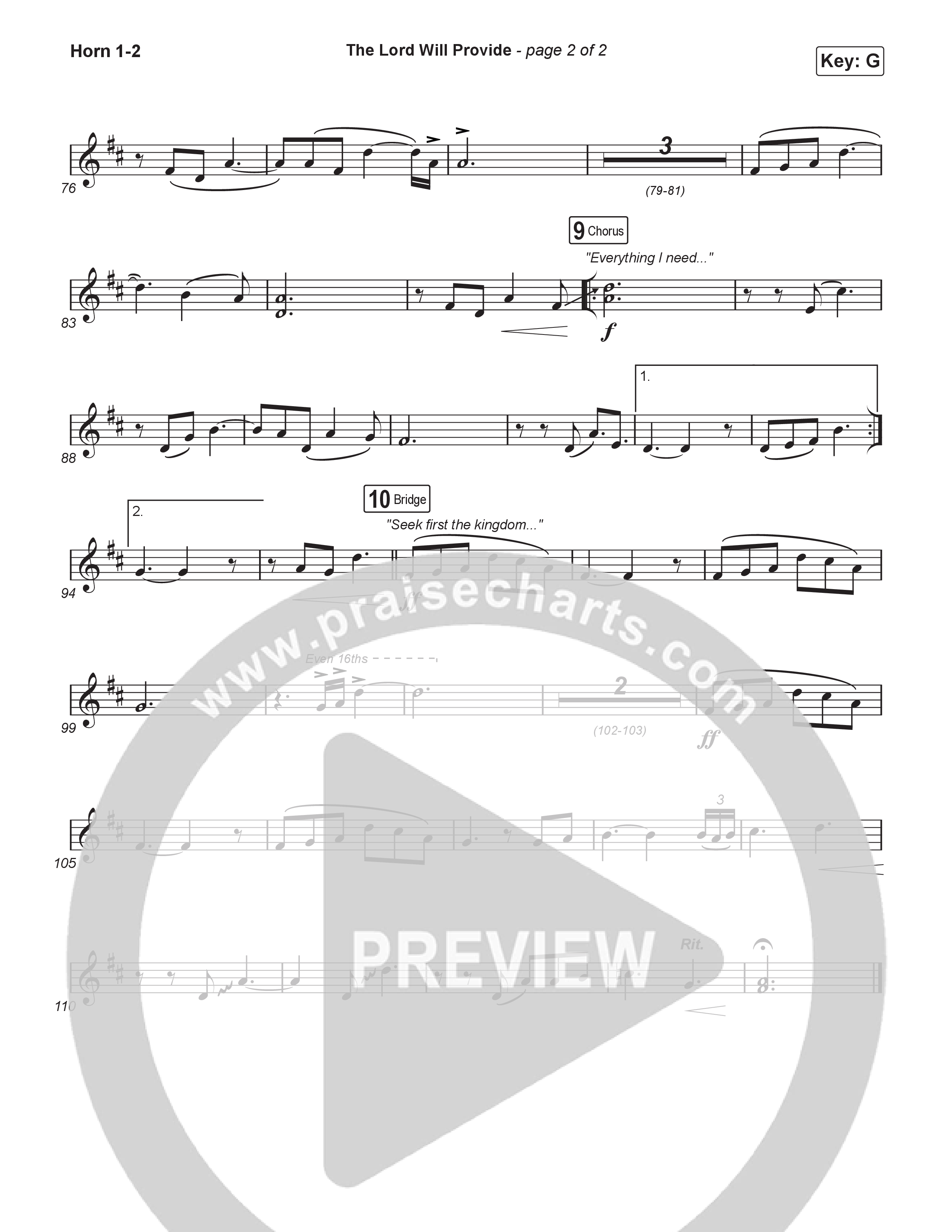 The Lord Will Provide (Unison/2-Part) Brass Pack (Passion / Landon Wolfe / Arr. Luke Gambill)