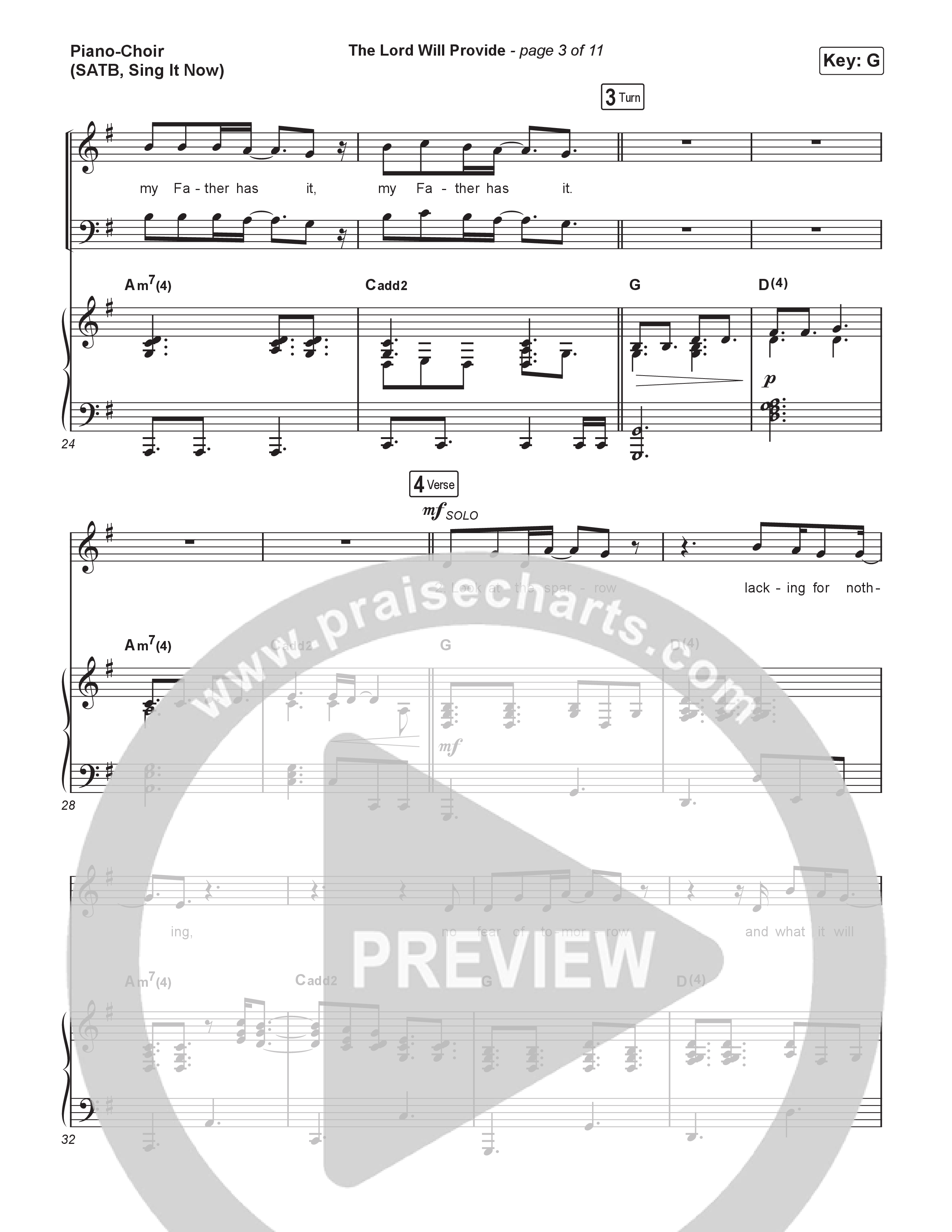 The Lord Will Provide (Sing It Now) Piano/Choir (SATB) (Passion / Landon Wolfe / Arr. Luke Gambill)