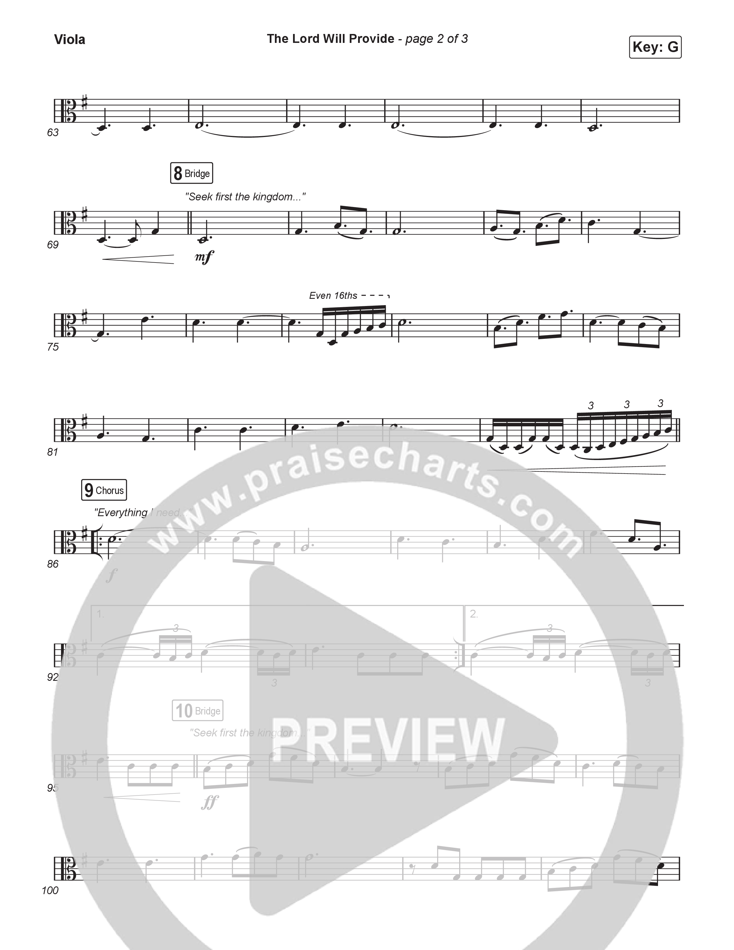 The Lord Will Provide (Sing It Now) Viola (Passion / Landon Wolfe / Arr. Luke Gambill)