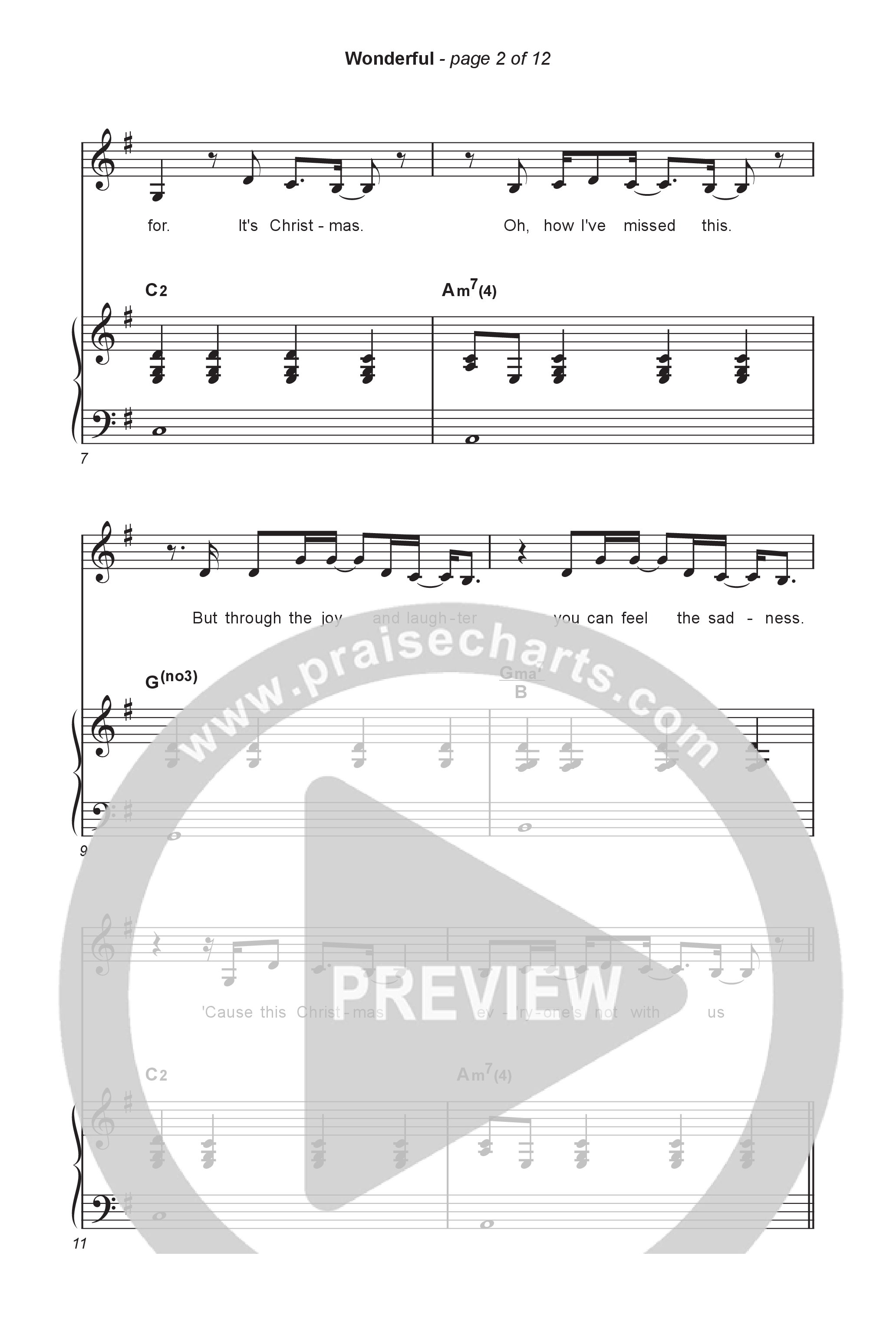 Wonderful (Sing It Now) Octavo (SATB & Pno) (CAIN / Arr. Luke Gambill)