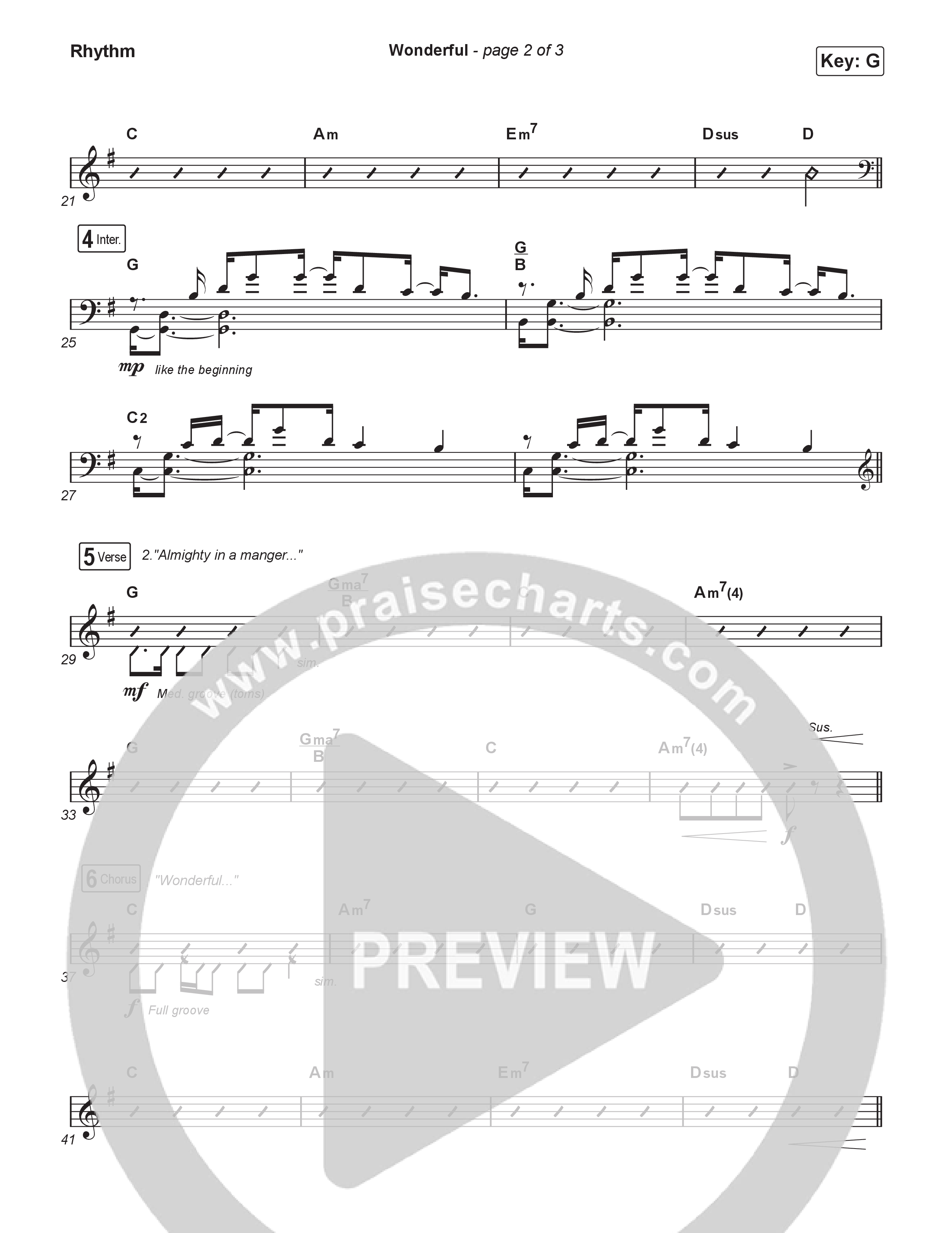 Wonderful (Sing It Now) Rhythm Pack (CAIN / Arr. Luke Gambill)