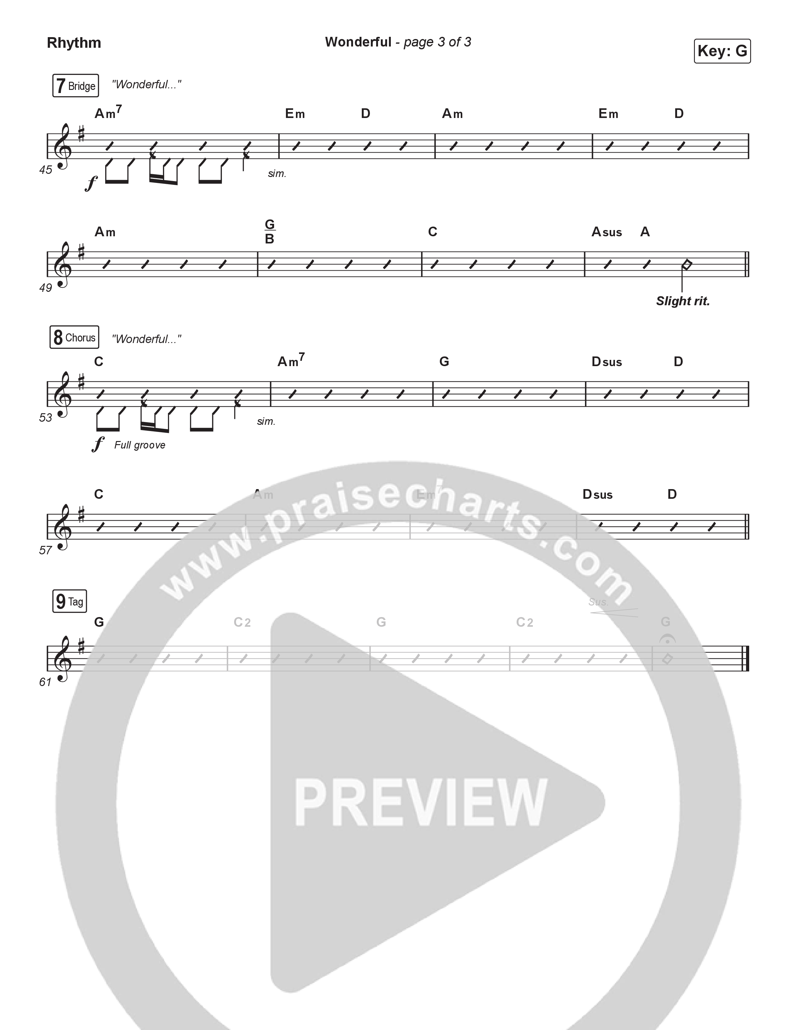 Wonderful (Sing It Now) Rhythm Pack (CAIN / Arr. Luke Gambill)