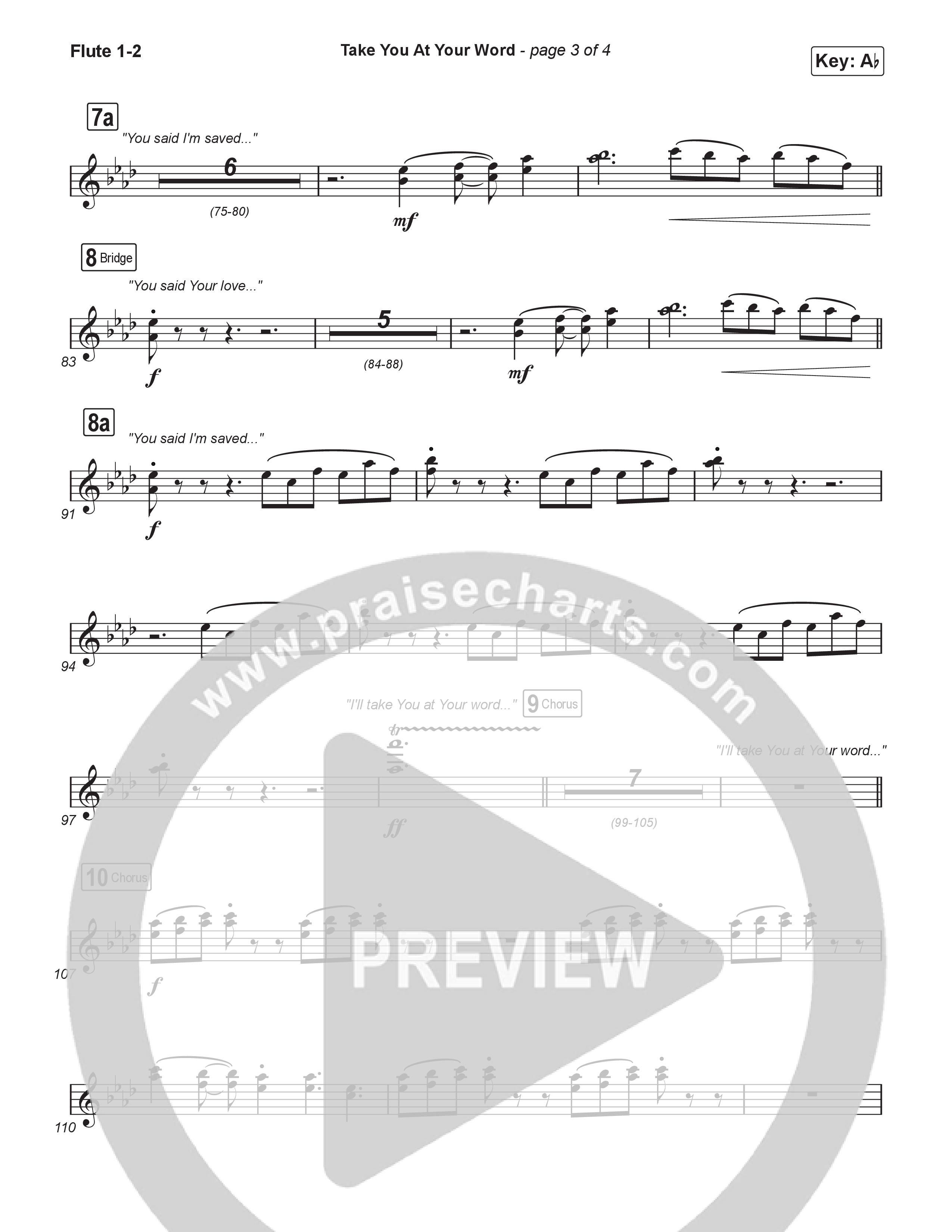 Take You At Your Word (Sing It Now) Wind Pack (Cody Carnes / Benjamin William Hastings / Arr. Luke Gambill)