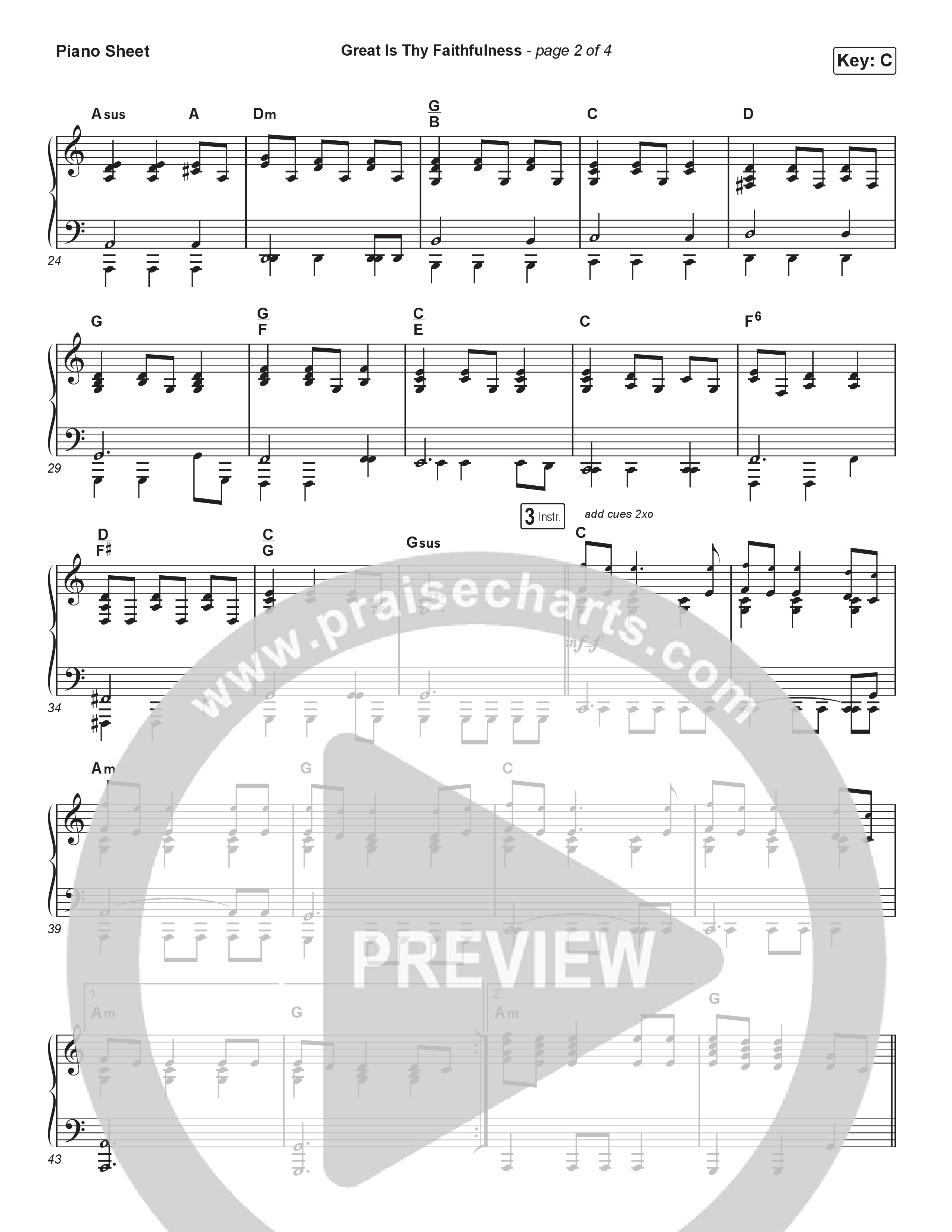 Great Is Thy Faithfulness (Unison/2-Part) Piano Sheet (Christy Nockels / Arr. Luke Gambill)