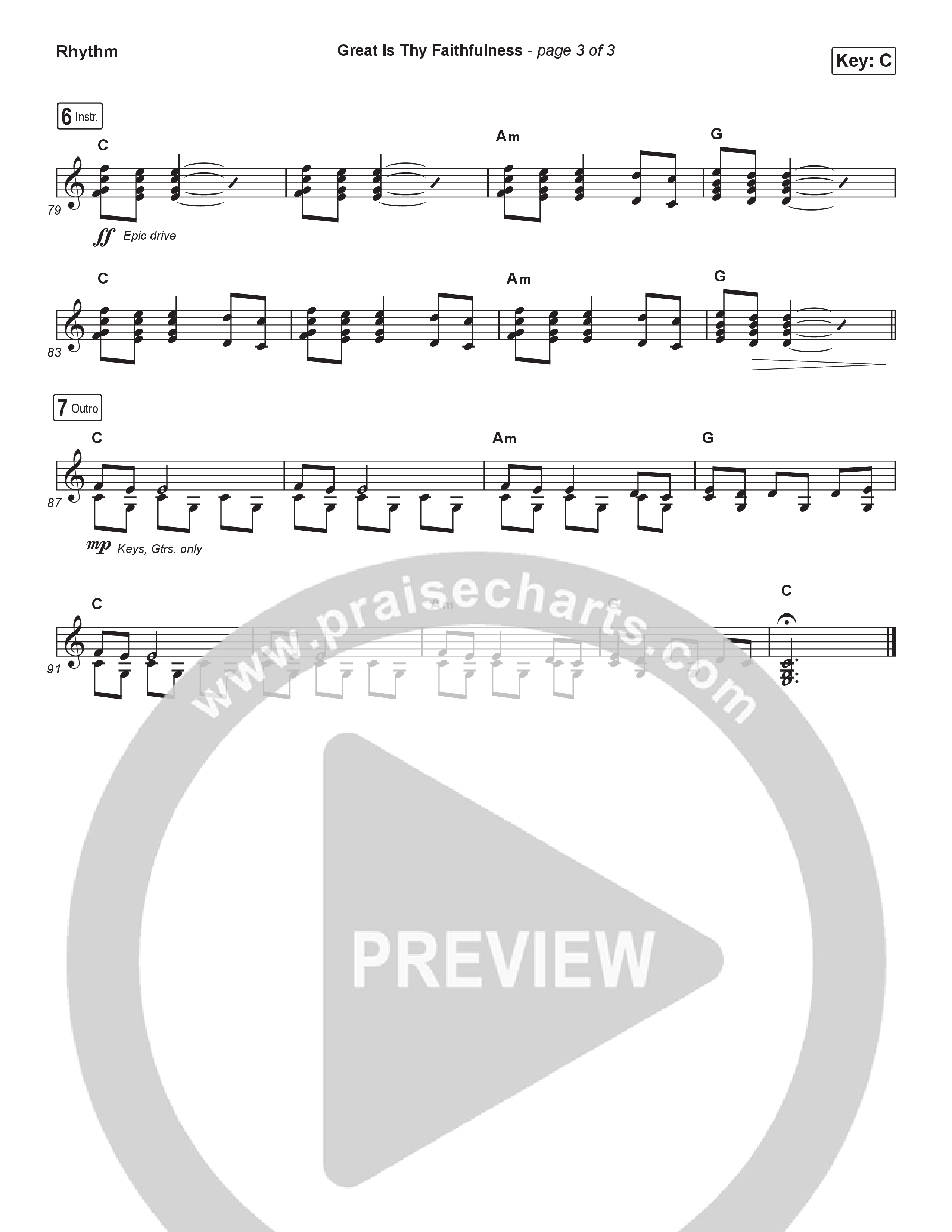 Great Is Thy Faithfulness (Unison/2-Part) Rhythm Pack (Christy Nockels / Arr. Luke Gambill)