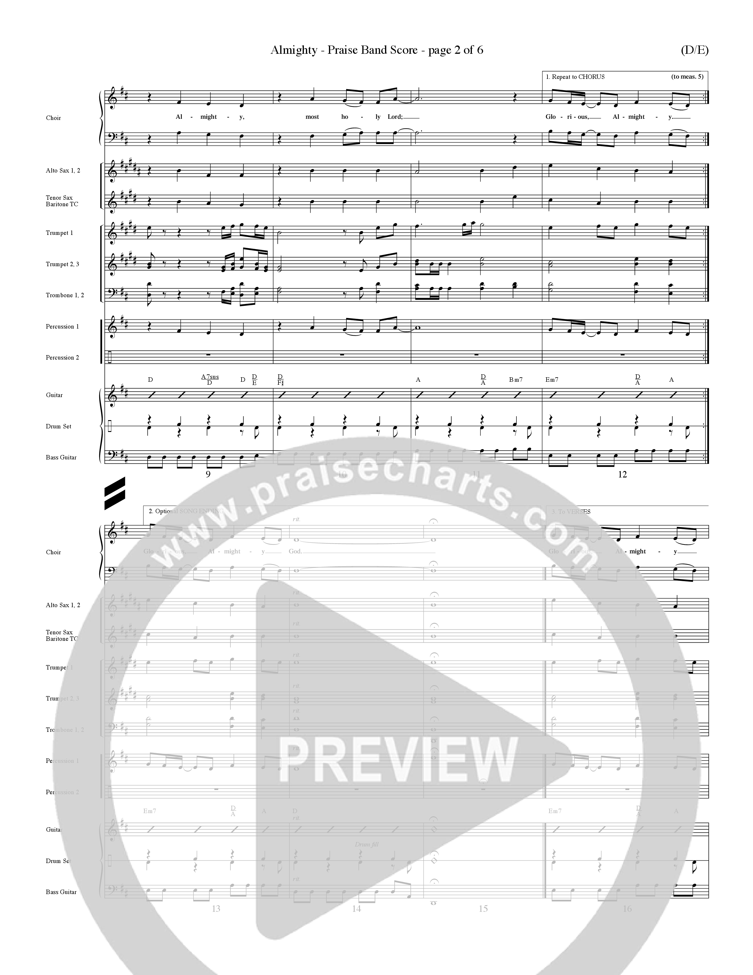 Almighty (Choral Anthem SATB) Conductor's Score (Word Music Choral / Orch. Don Hart / Orch. Wayne Yankie)