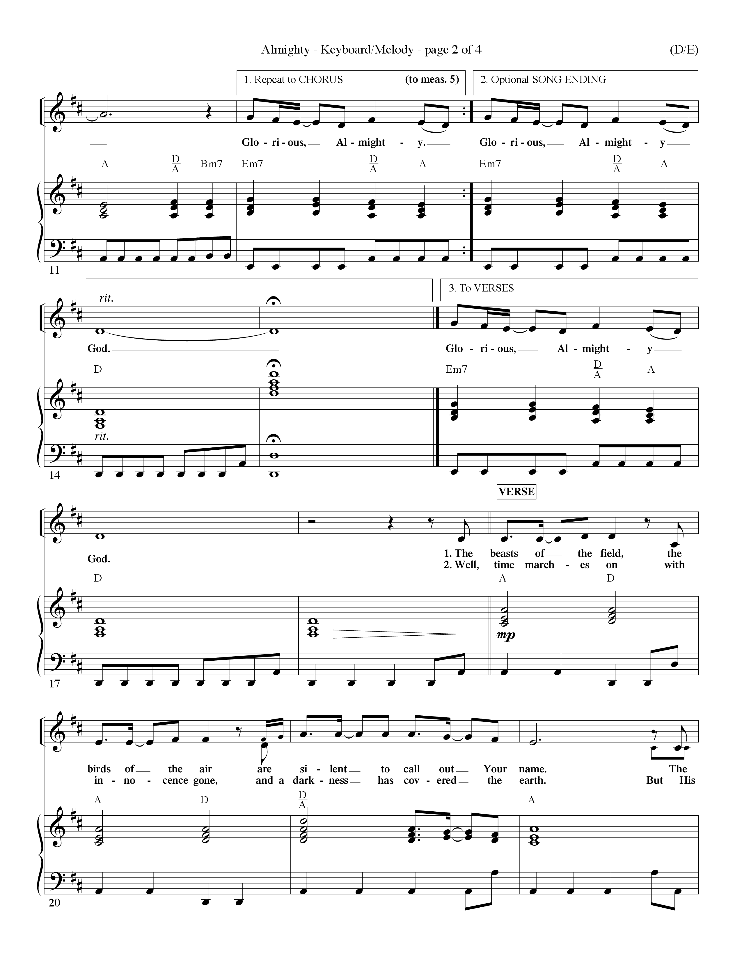 Almighty (Choral Anthem SATB) Piano/Vocal (Word Music Choral / Orch. Don Hart / Orch. Wayne Yankie)