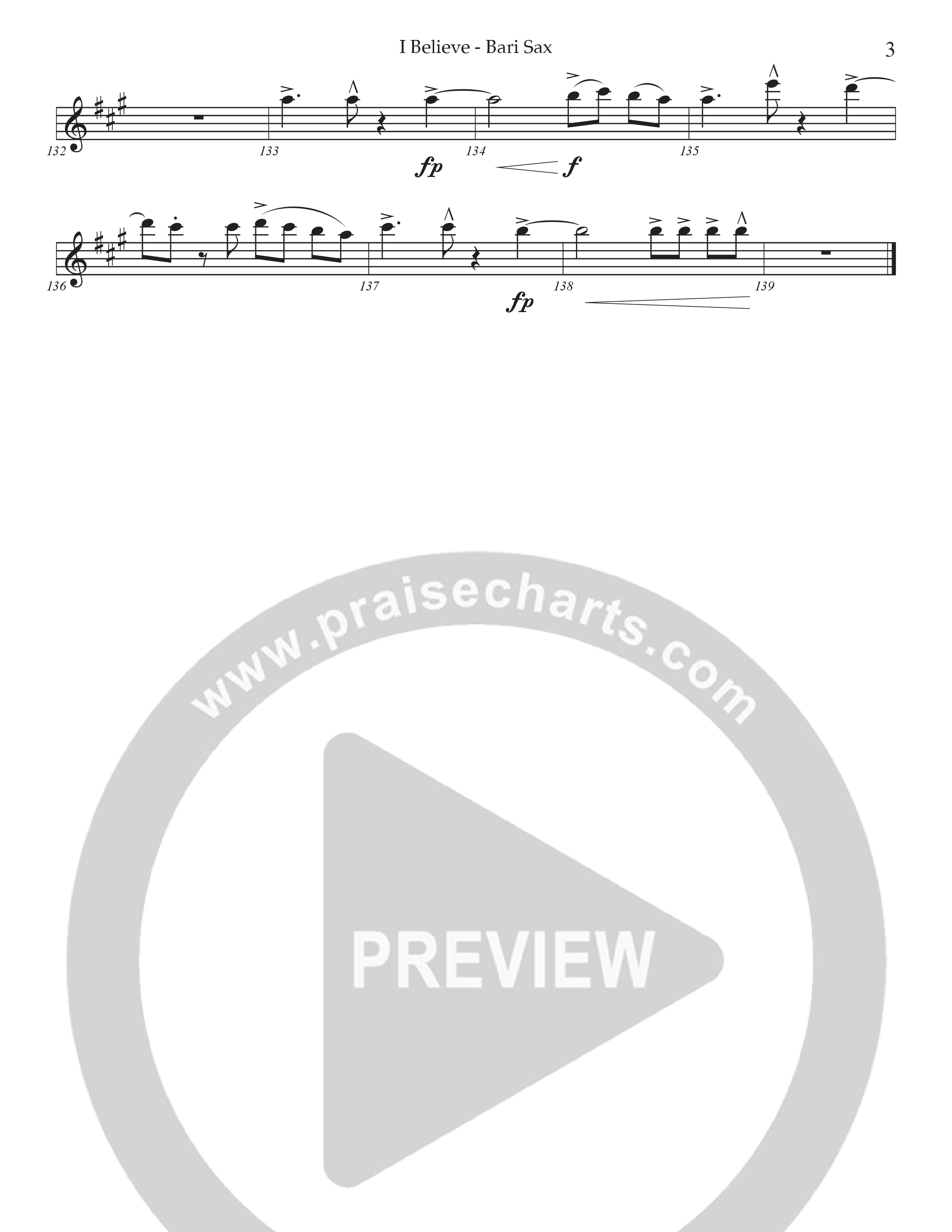 I Believe (Choral Anthem SATB) Bari Sax (Prestonwood Choir / Prestonwood Worship / Arr. Jonathan Walker)