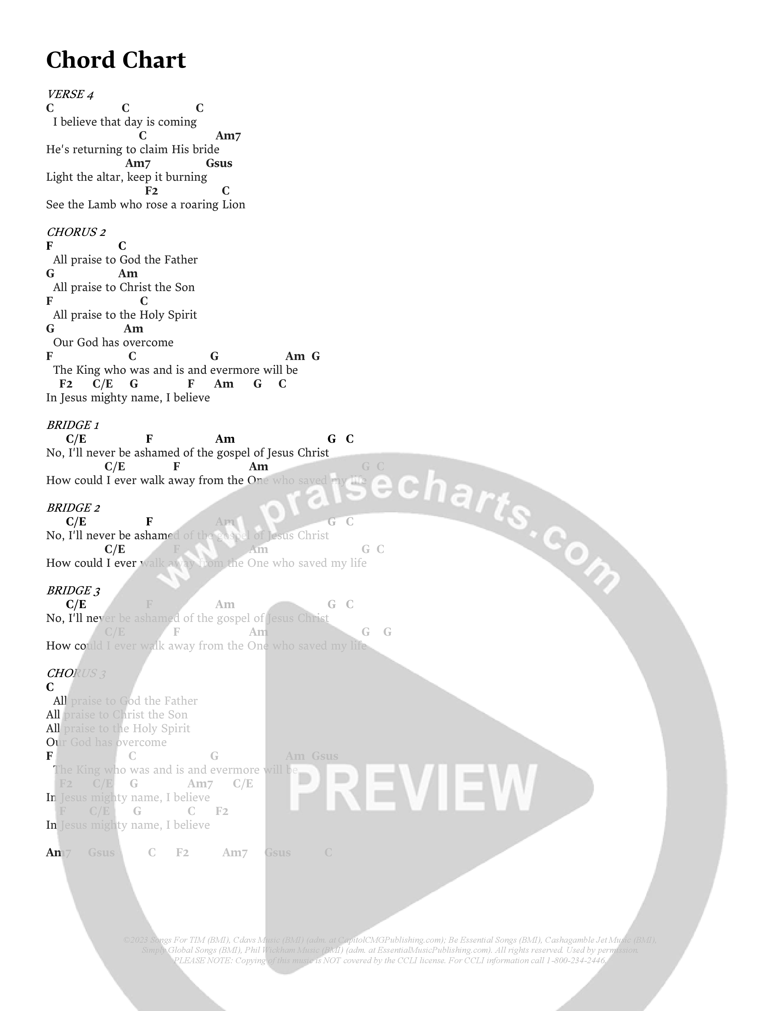 I Believe (Choral Anthem SATB) Chords & Lyrics (Prestonwood Choir / Prestonwood Worship / Arr. Jonathan Walker)