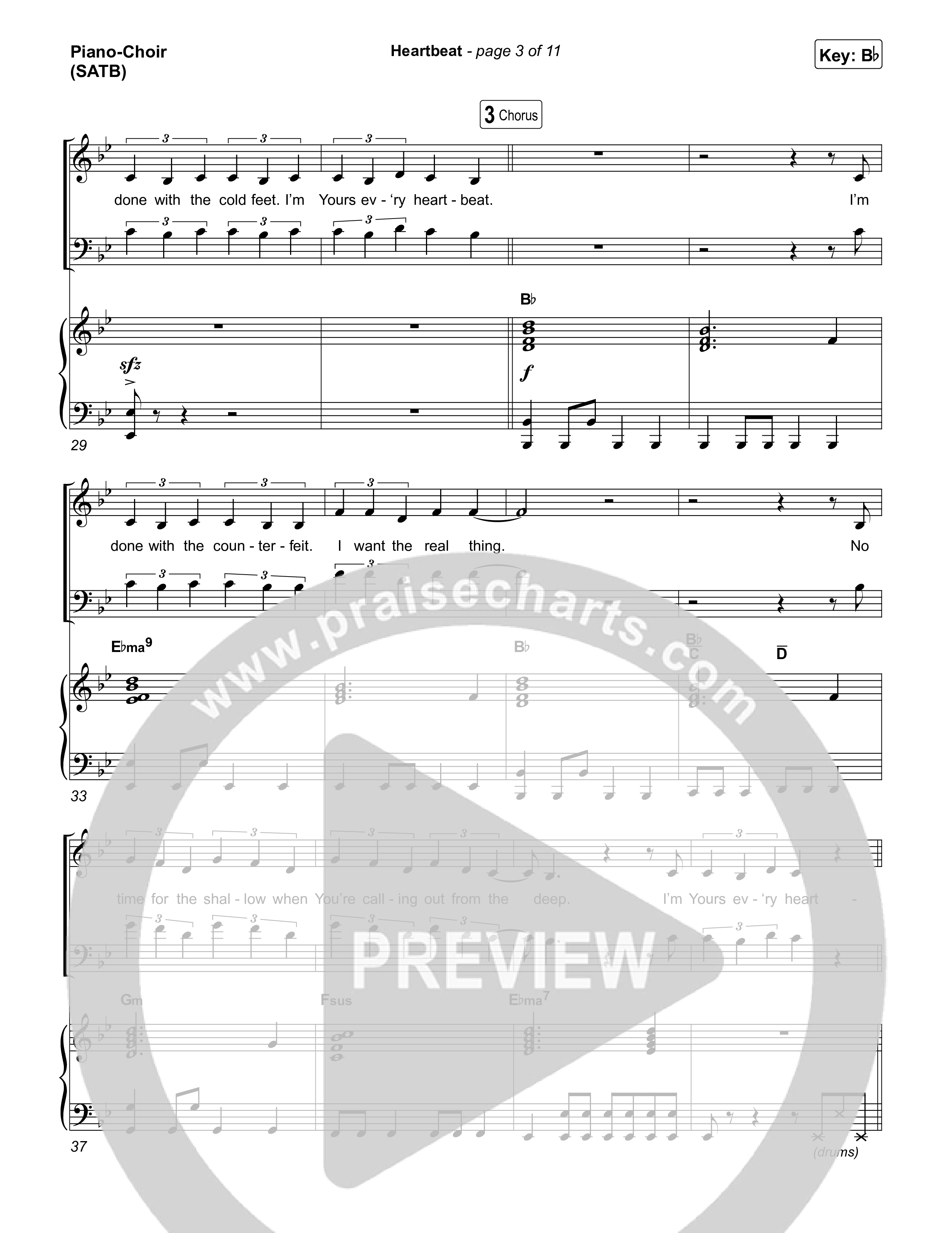 Heartbeat Piano/Vocal Pack (Gateway ALL IN / David Funk)