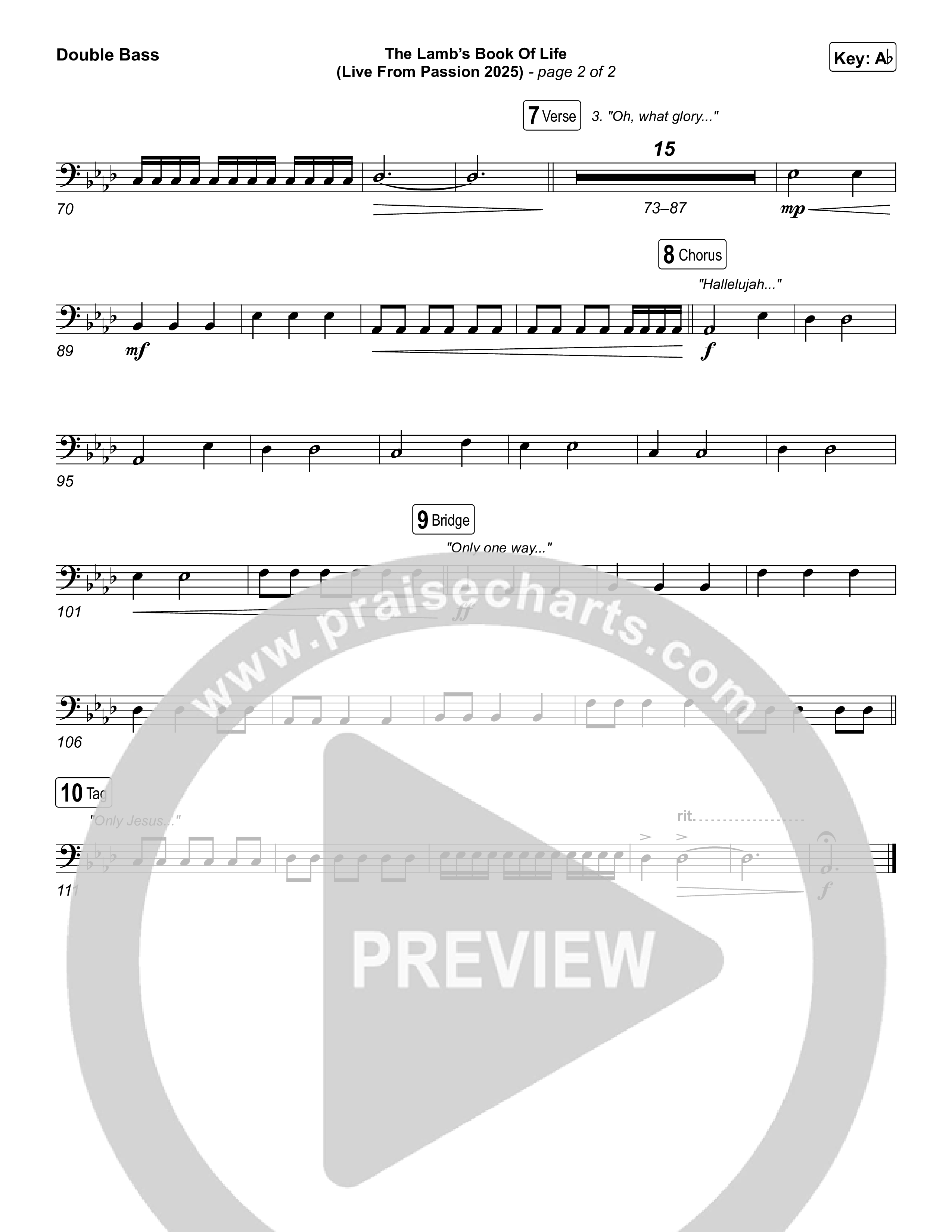 The Lamb's Book Of Life (Live From Passion 2025) String Bass (Passion / Brett Younker / Chidima / Rachel Halbach)