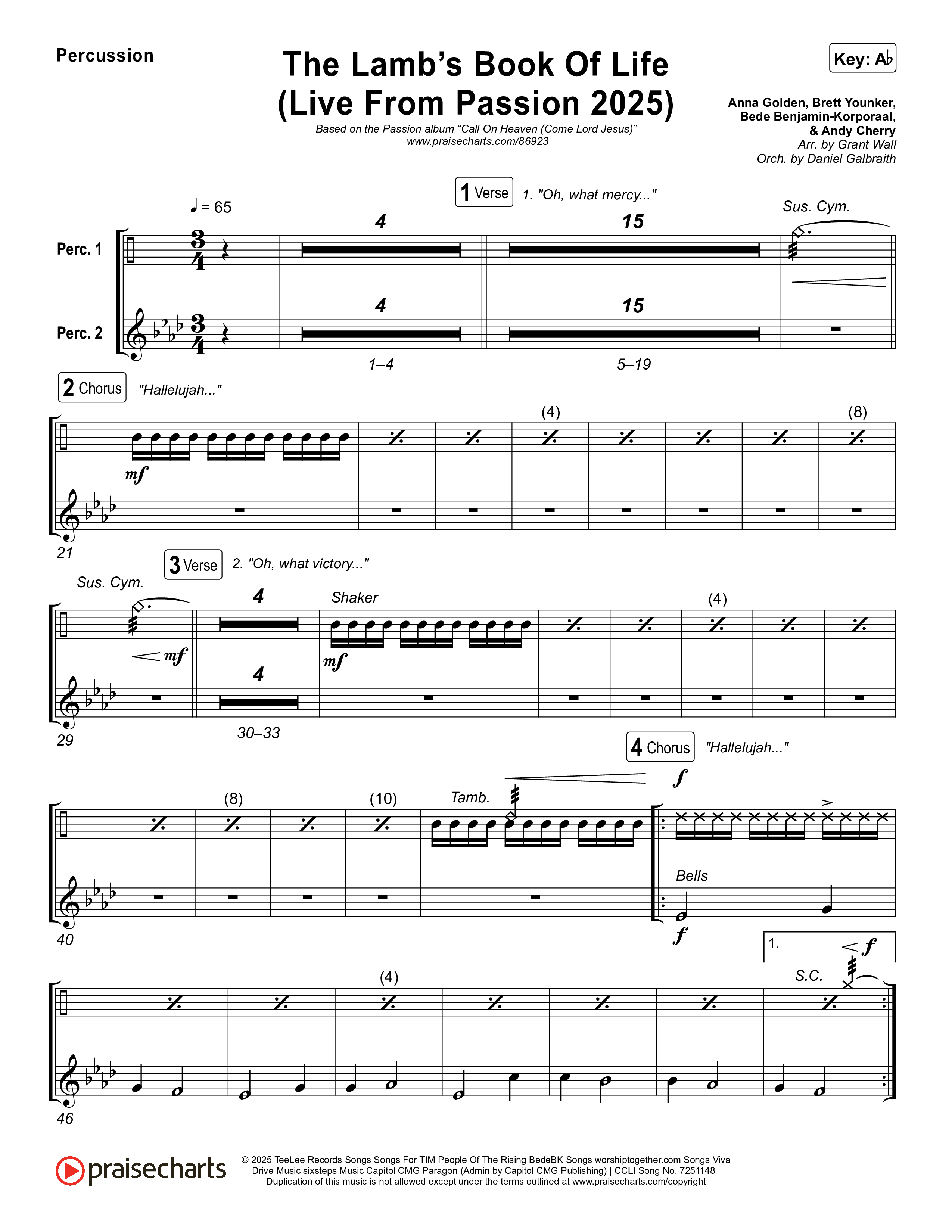 The Lamb's Book Of Life (Live From Passion 2025) Percussion (Passion / Brett Younker / Chidima / Rachel Halbach)