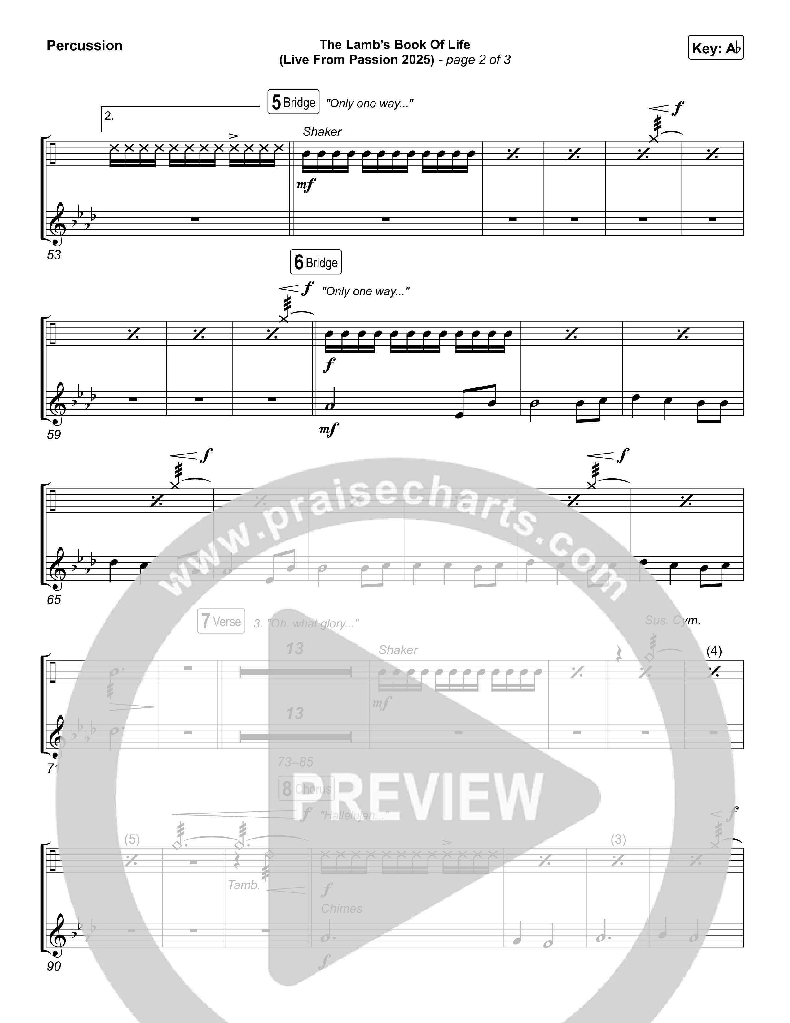 The Lamb's Book Of Life (Live From Passion 2025) Percussion (Passion / Brett Younker / Chidima / Rachel Halbach)