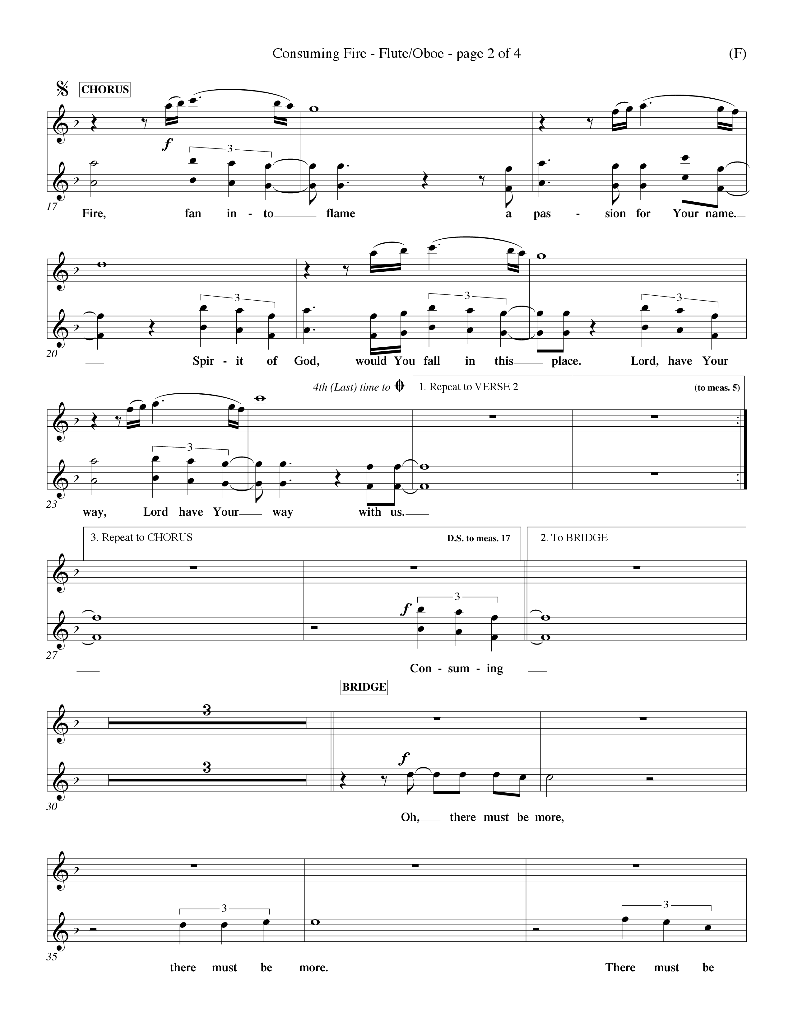 Consuming Fire (Choral Anthem SATB) Flute/Oboe (Word Music Choral / Orch. Dave Williamson)