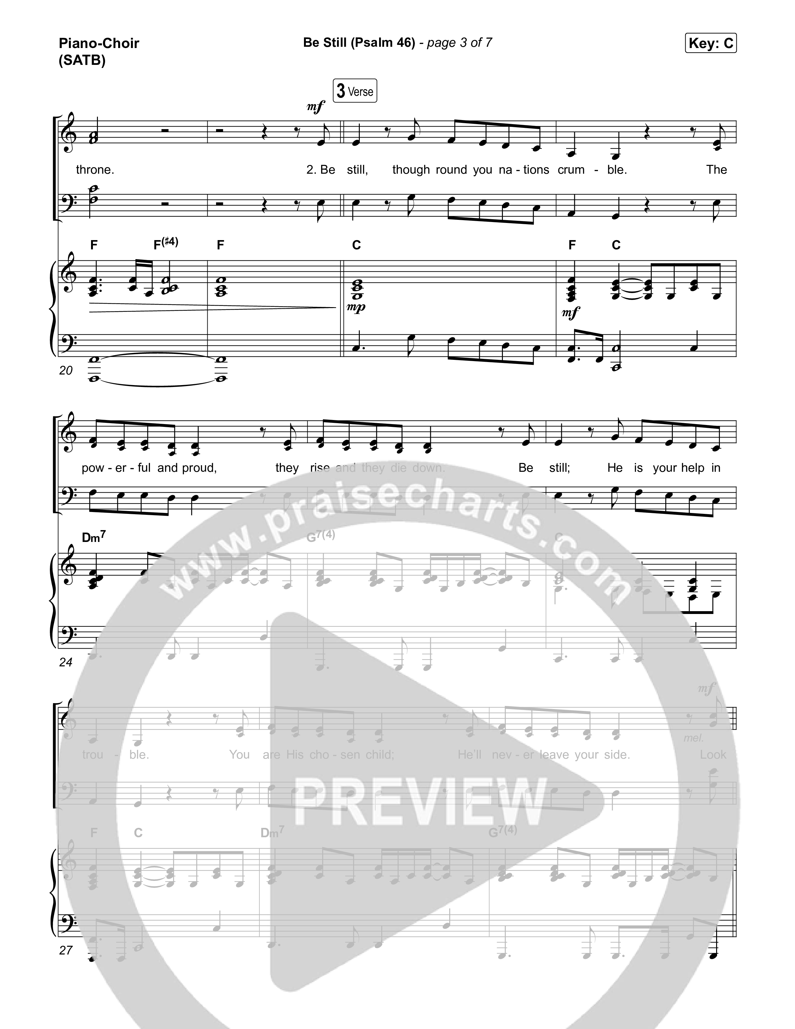 Be Still (Psalm 46) Piano/Vocal Pack (The Worship Initiative)