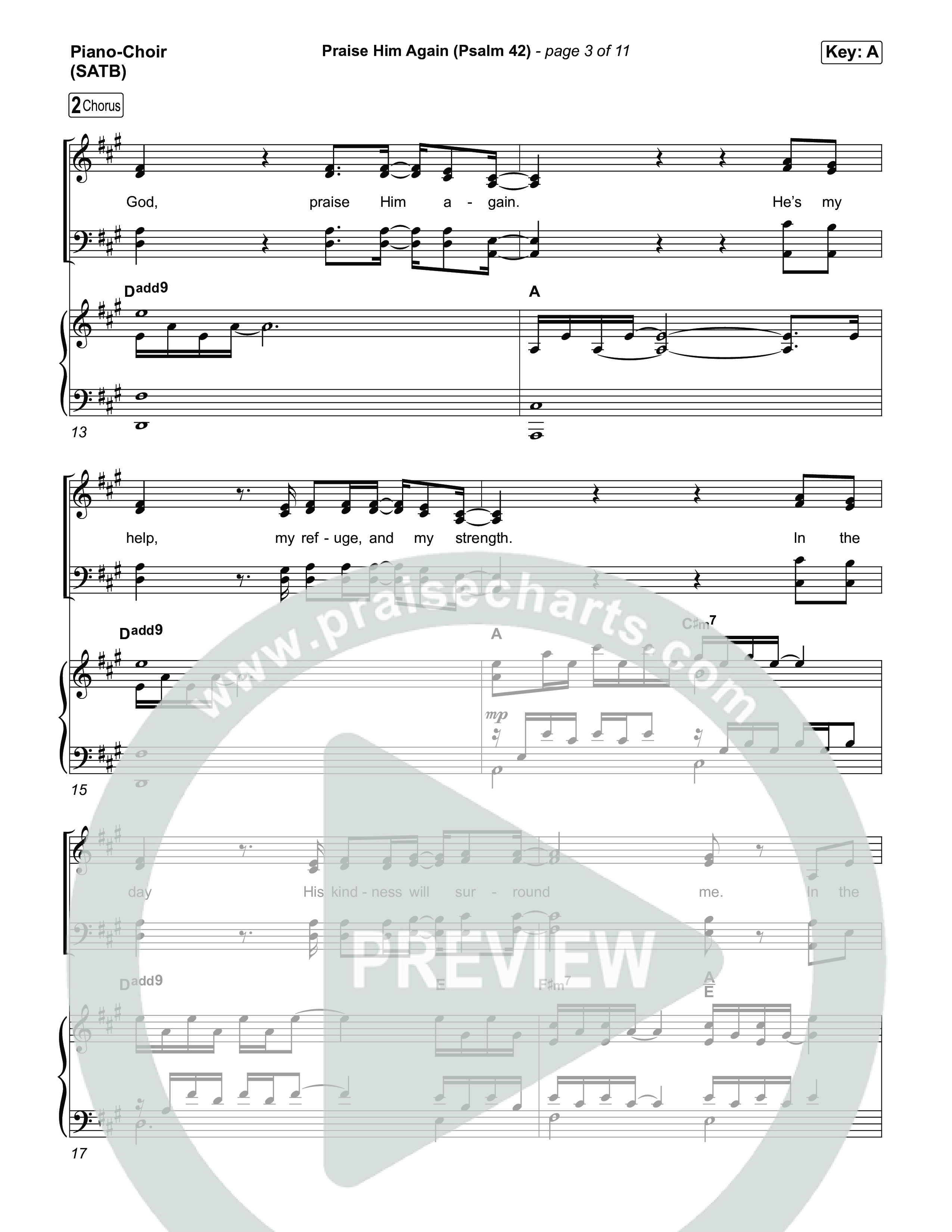 Praise Him Again (Psalm 42) Piano/Vocal Pack (The Worship Initiative)