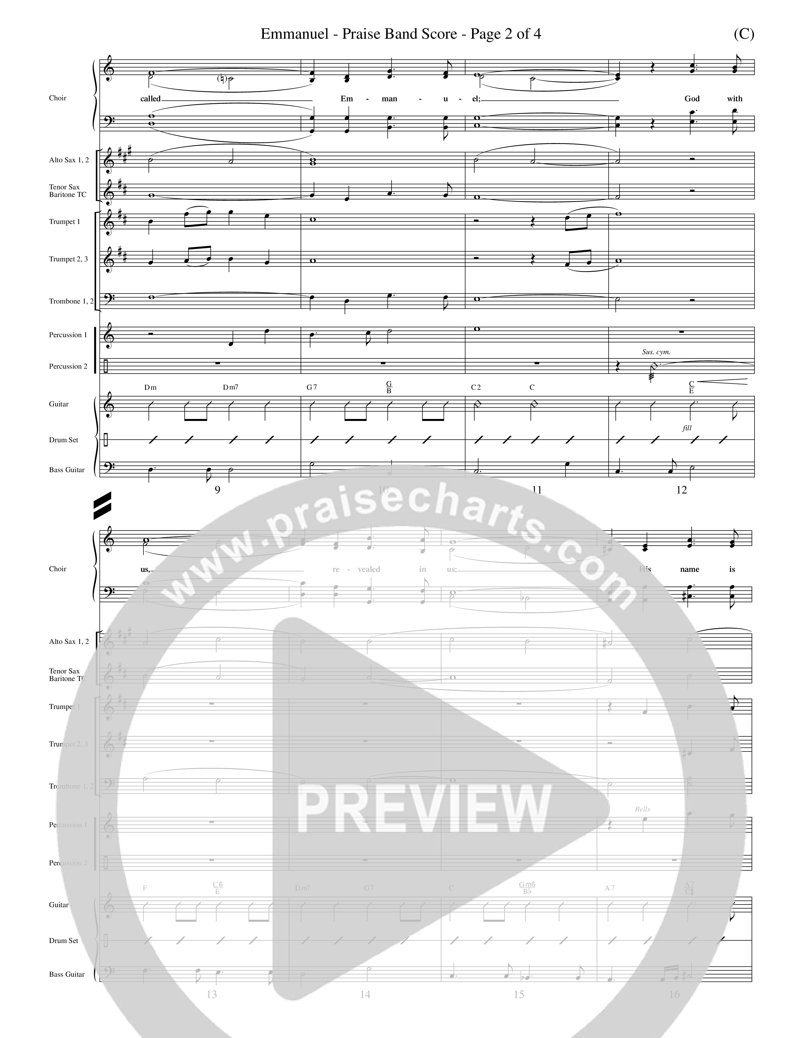 Emmanuel (Choral Anthem SATB) Conductor's Score (Word Music Choral / Orch. John Gage / Orch. Andrew High)