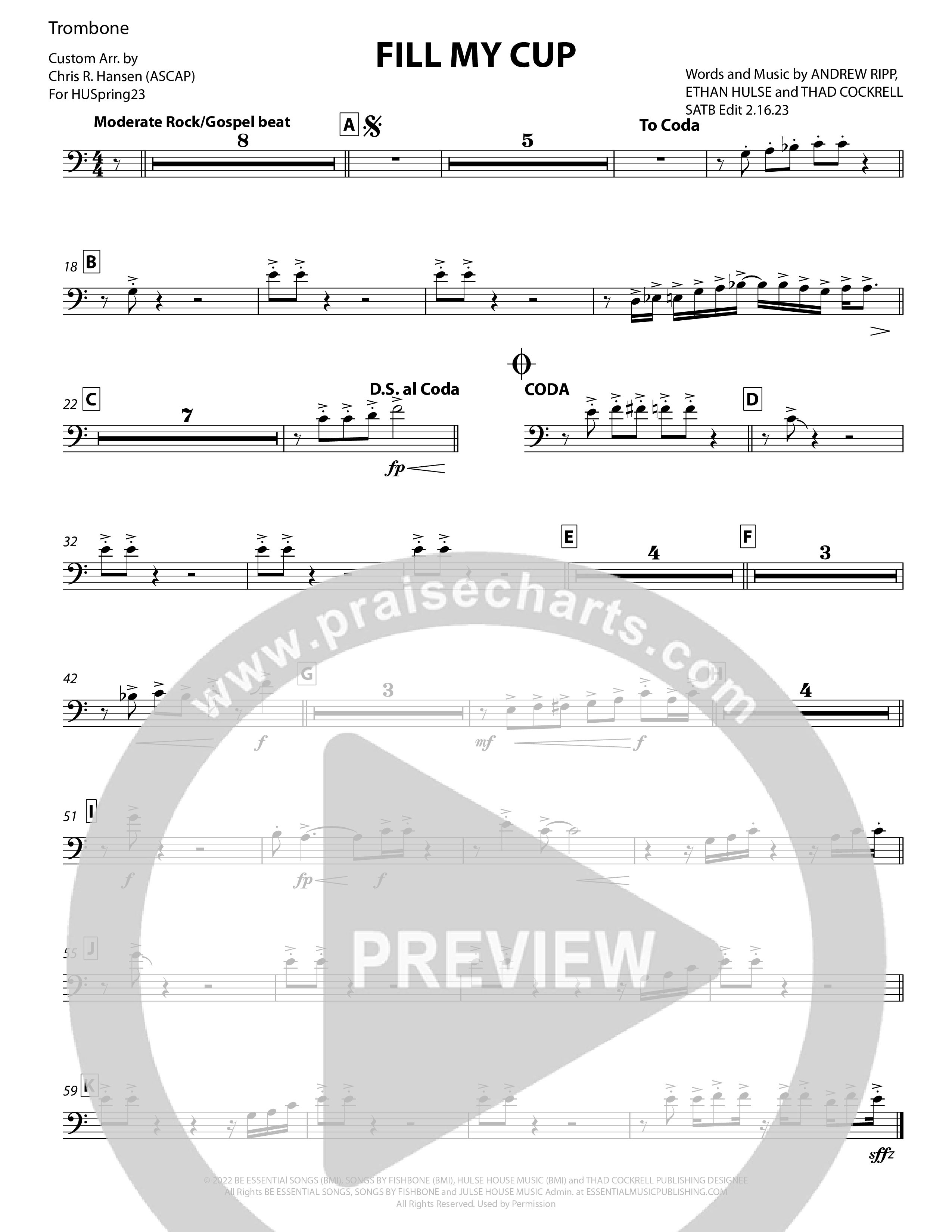 Fill My Cup Trombone (Chris Hansen)