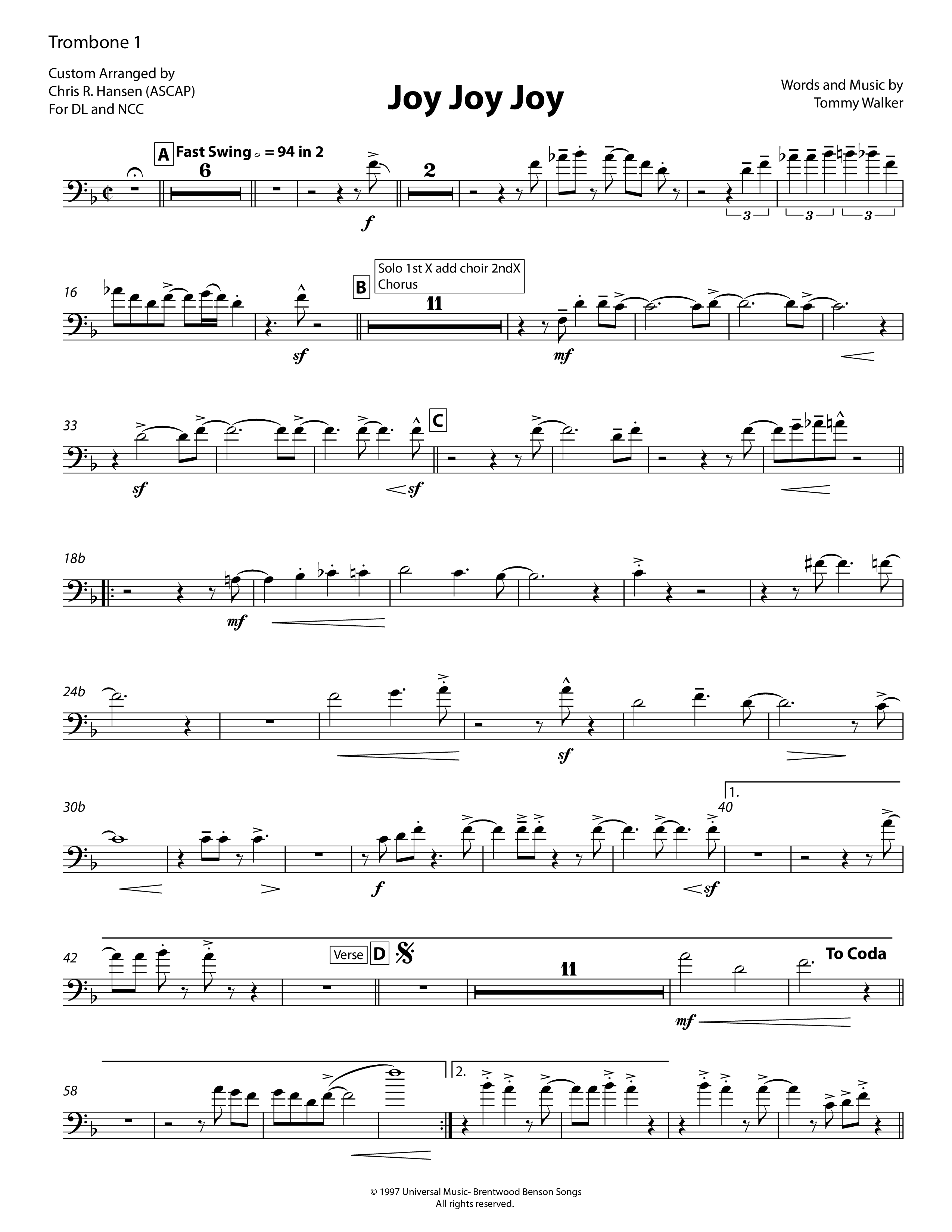 Joy Joy Joy Trombone 1 (Chris Hansen)