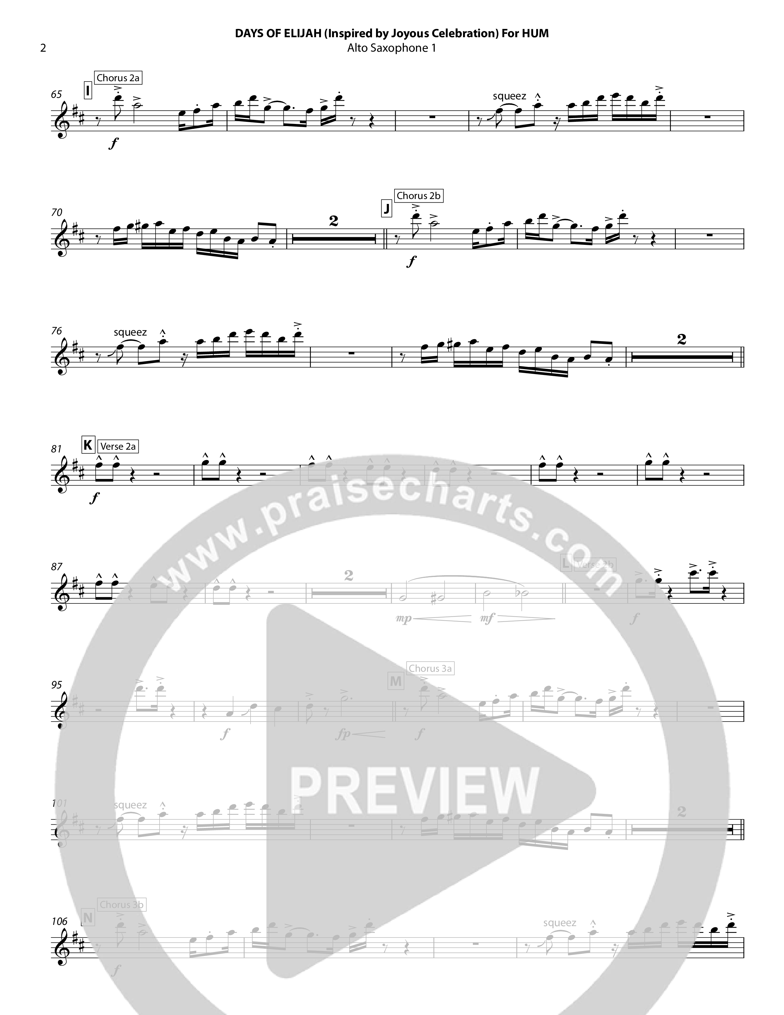 Days of Elijah Alto Sax (Chris Hansen)