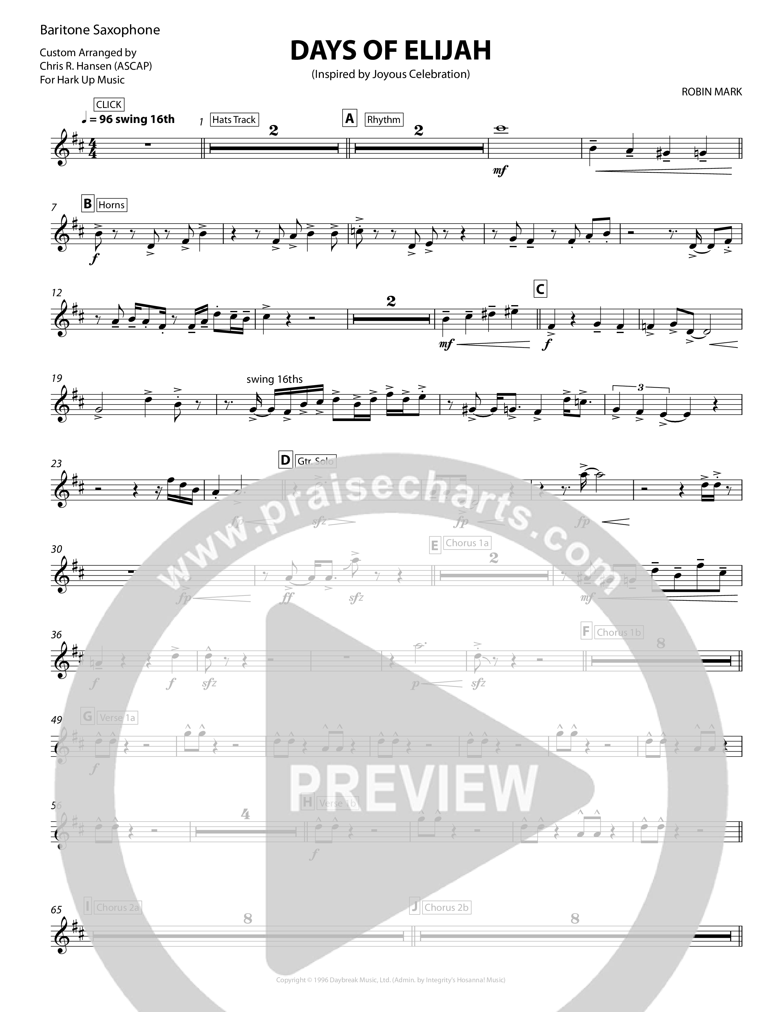 Days of Elijah Bari Sax (Chris Hansen)